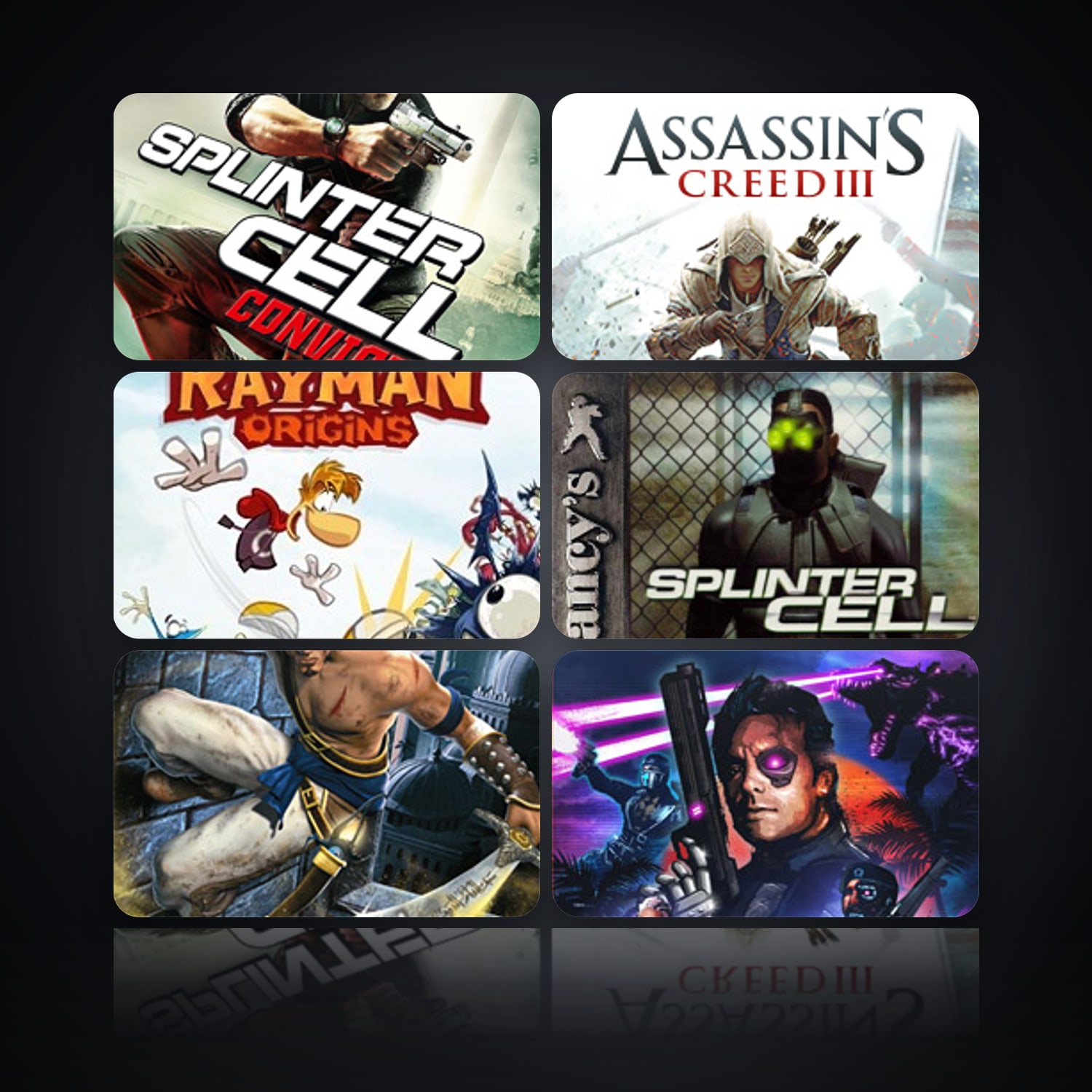 Tom Clancy's Splinter Cell Conviction & Assassin's Creed III | 15 Games — HabibiAccounts