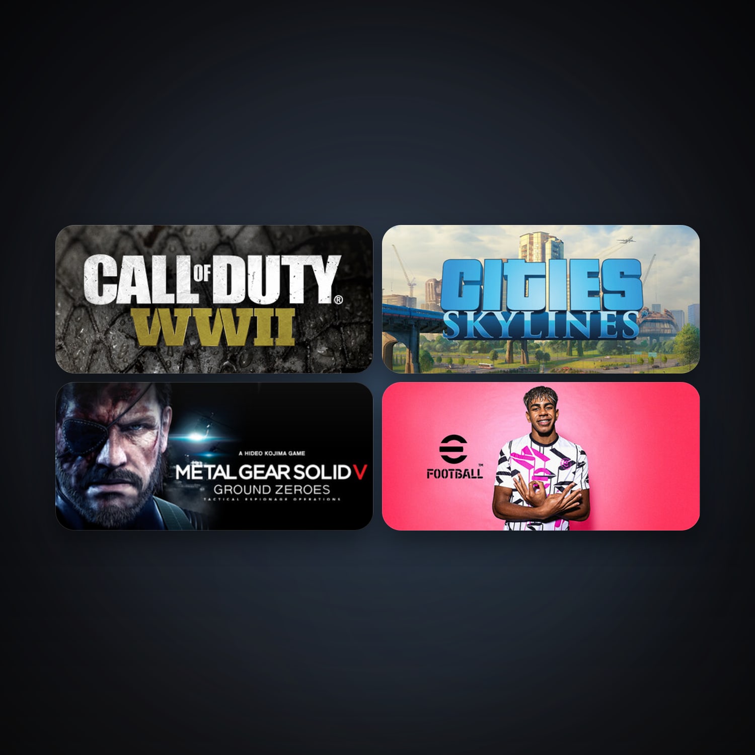 Cities: Skylines + METAL GEAR SOLID V: GROUND ZEROES, 7 games, clean — HabibiAccounts