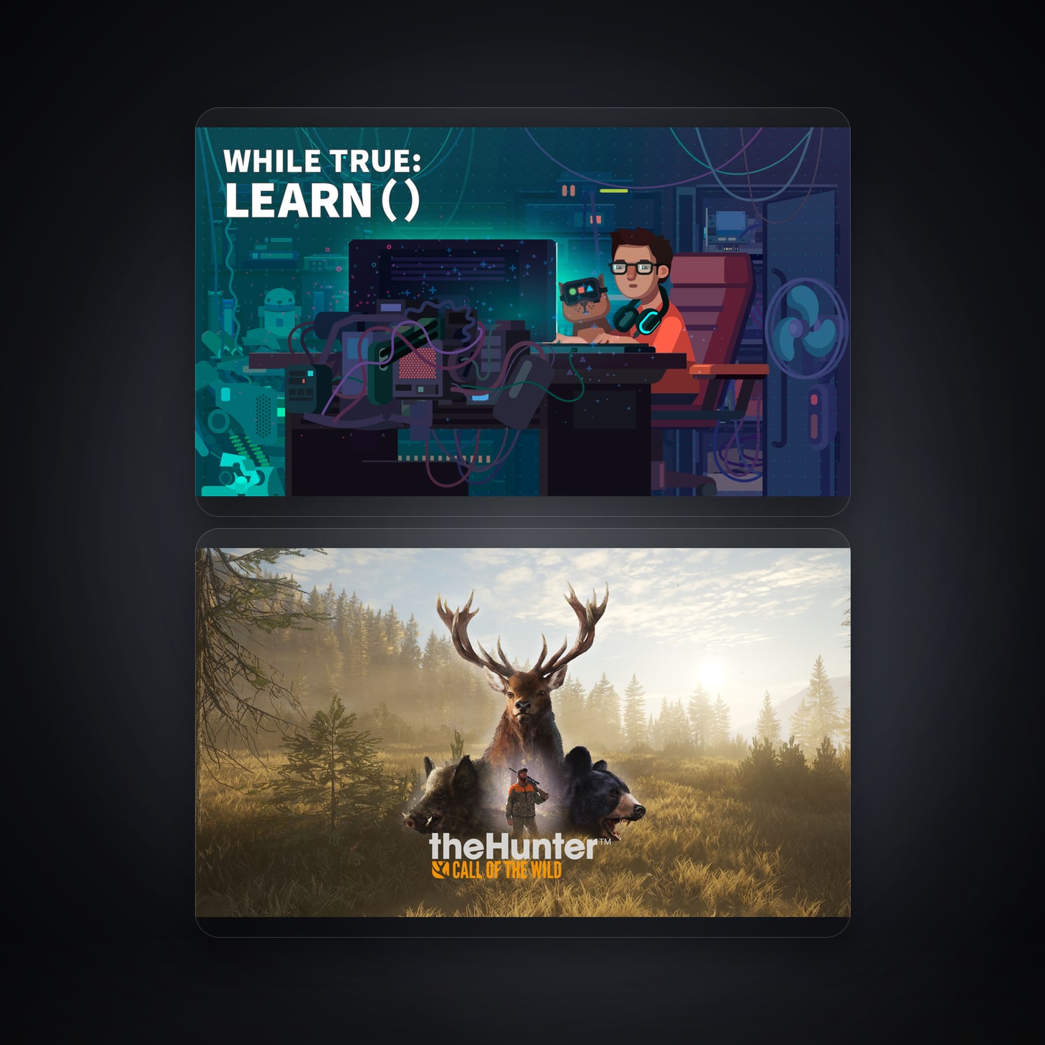 while True: learn() & theHunter: Call of the Wild | 2 Games — HabibiAccounts