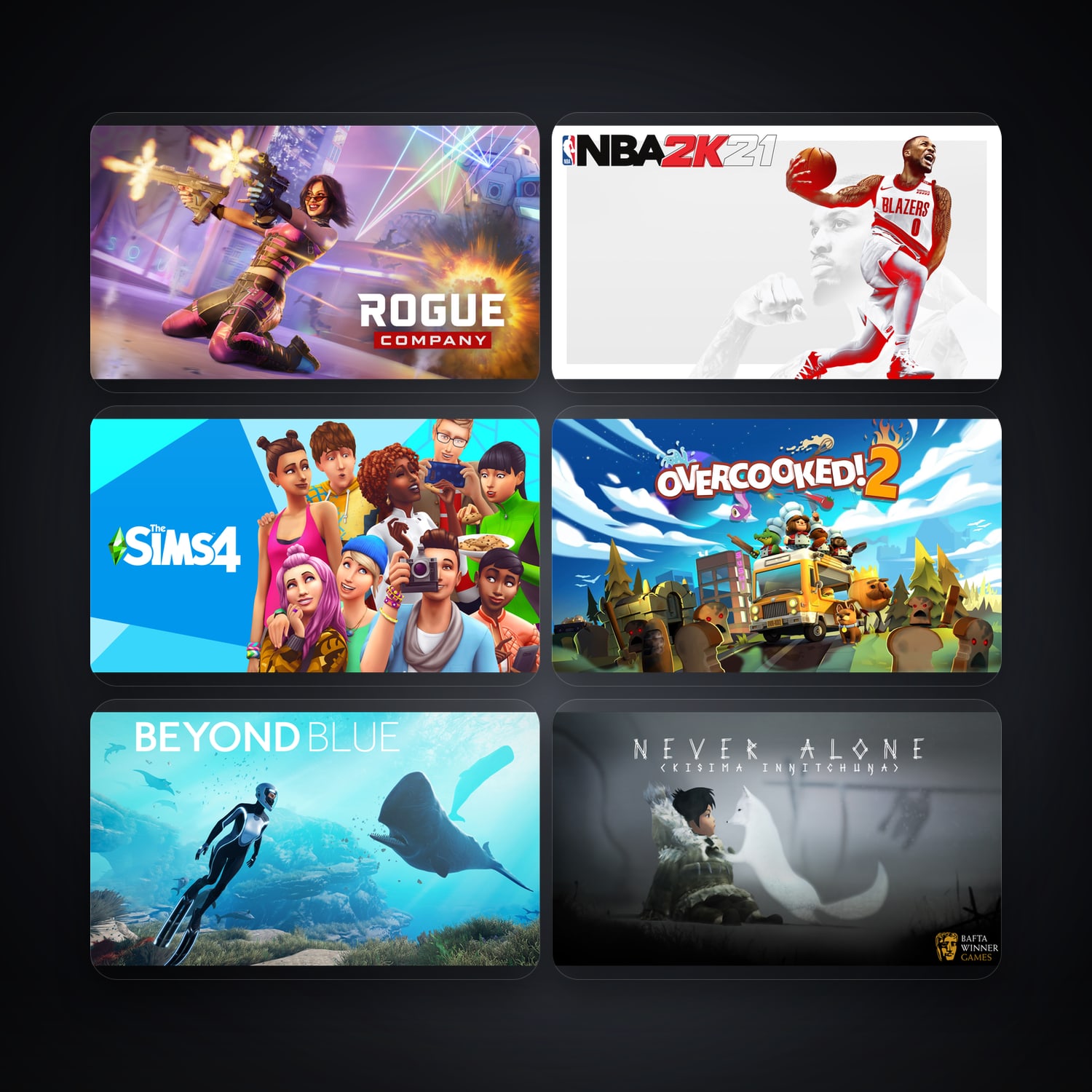 Epic Rogue Company + NBA 2K21 — PH — 6 games — HabibiAccounts