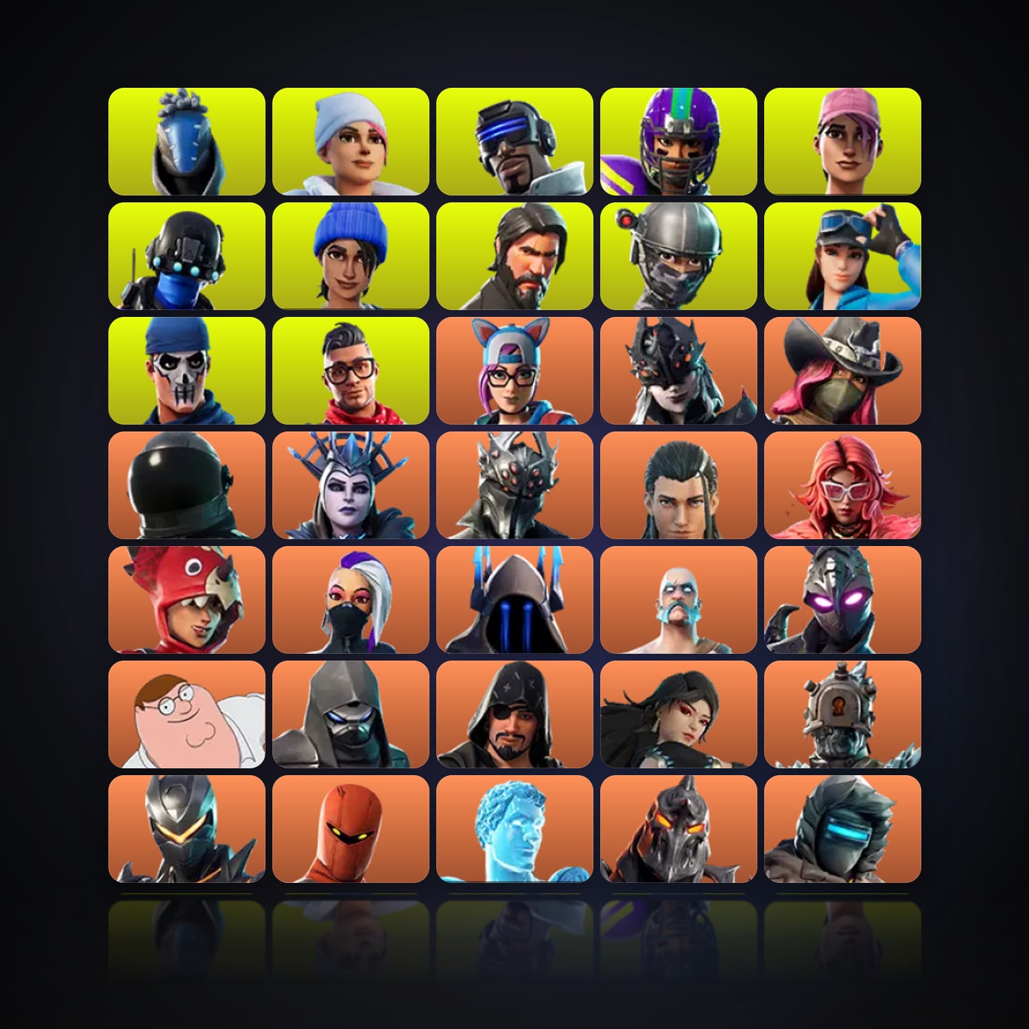 Fortnite | 162 Skins | 350 V-Bucks | Level 2240 | 378 Wins — HabibiAccounts
