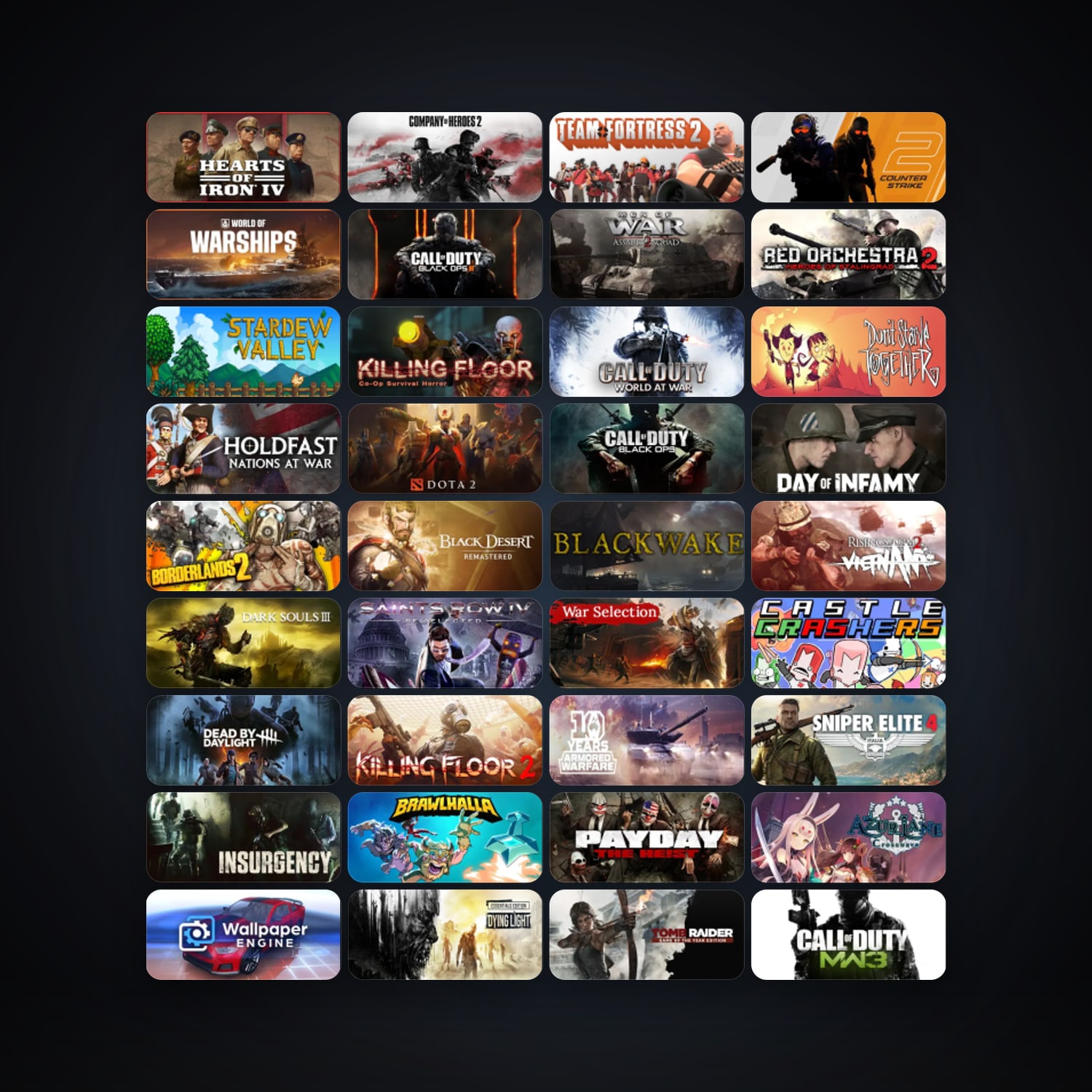 Steam 213 games, Steam 28, clean — HabibiAccounts