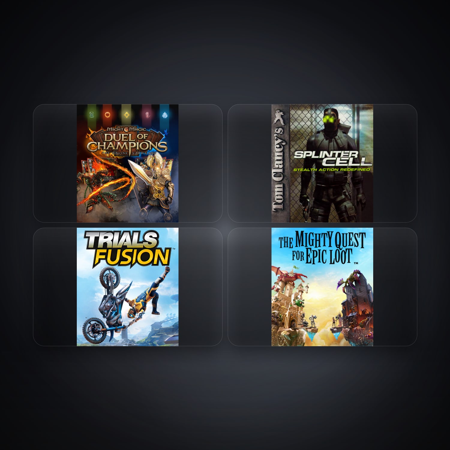 Ubisoft account — Might & Magic Duel of Champions + Tom Clancy's Splinter Cell — BR — 5 games — HabibiAccounts