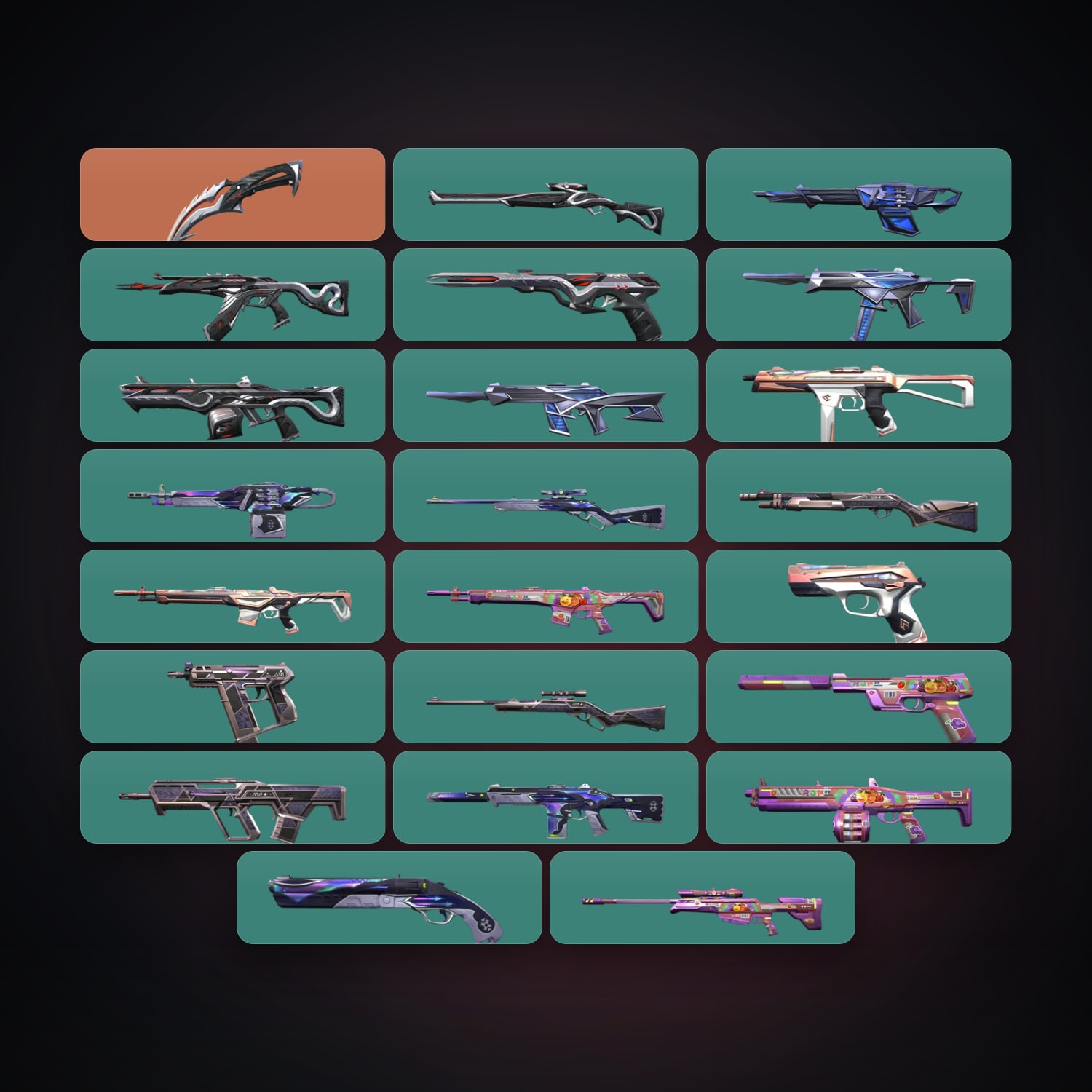 EU Silver 1 locker — 1 knives, 23 skins, lvl 72 — HabibiAccounts