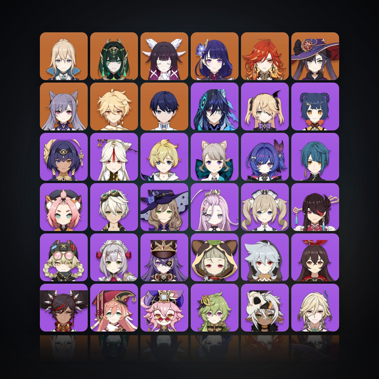 Genshin Impact | AR 50 | 40 Chars | 7× 5★ — HabibiAccounts