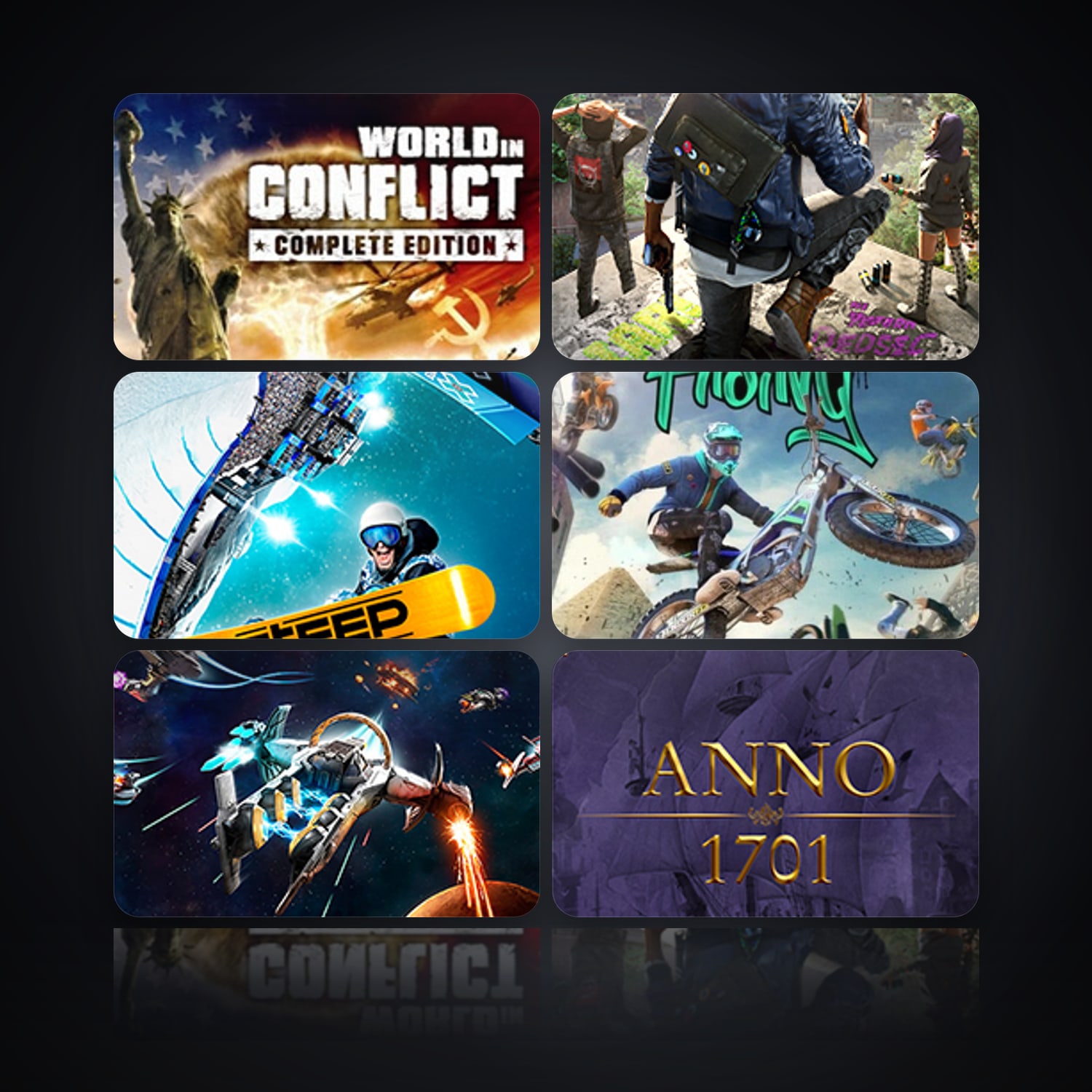 World In Conflict & WATCH_DOGS 2 | 6 Games — HabibiAccounts
