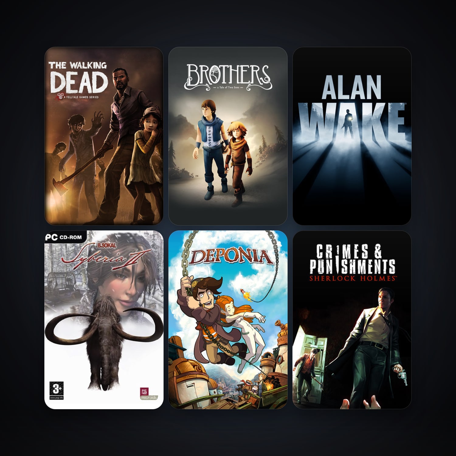 The Walking Dead & Brothers - A Tale of Two Sons | 23 Games | Clean — HabibiAccounts