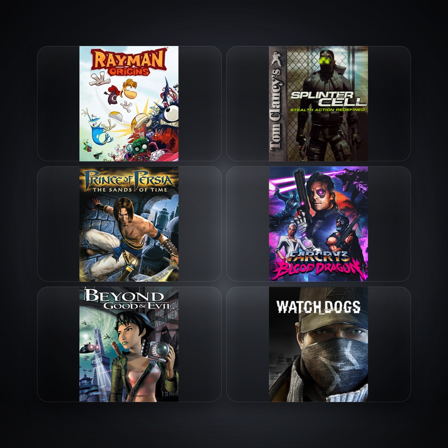 Rayman Origins & Tom Clancy's Splinter Cell | 7 Games — HabibiAccounts