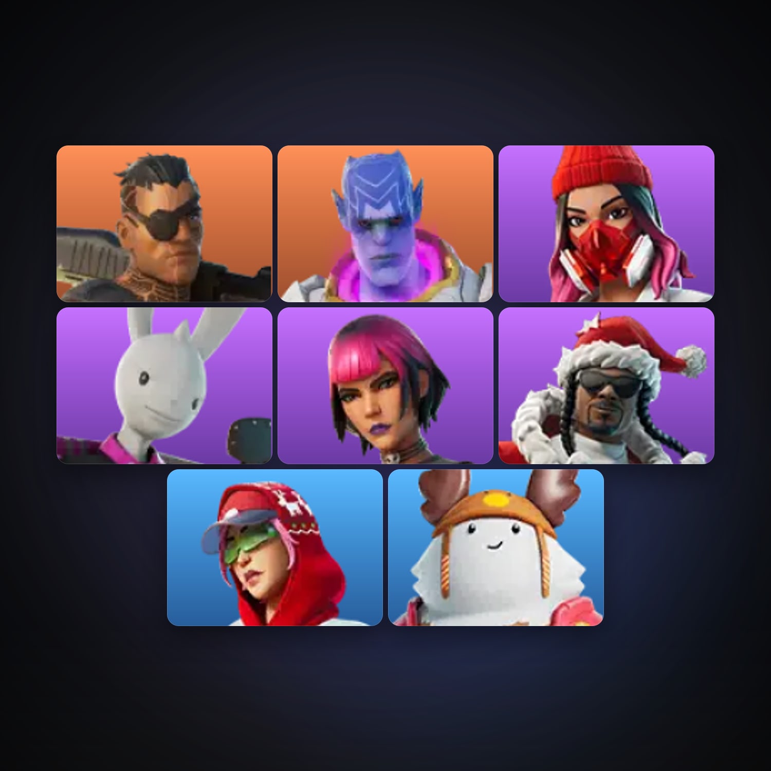 Fortnite | 8 Skins | 100 V-Bucks | Level 132 | 7 Wins — HabibiAccounts