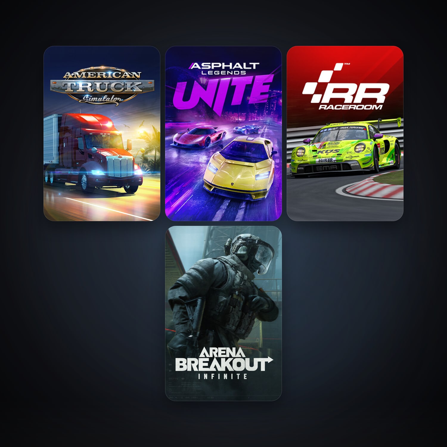 American Truck Simulator & Asphalt Legends Unite | Clean — HabibiAccounts