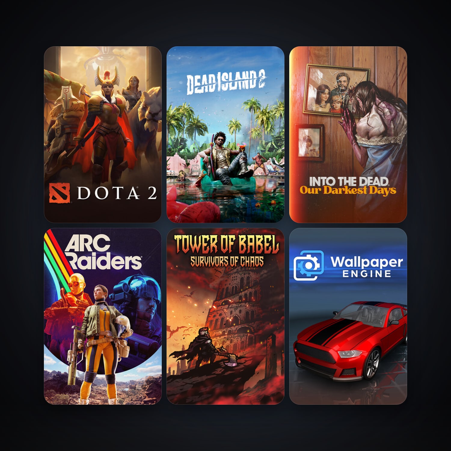Dota 2 + Wallpaper Engine, 10 games, clean — HabibiAccounts