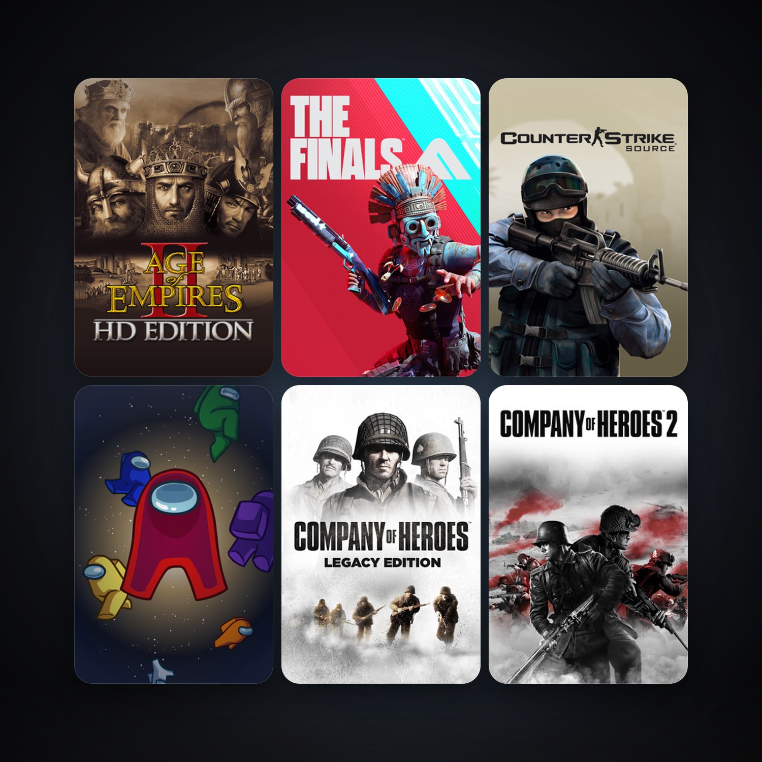 Counter-Strike: Source + Company of Heroes, 10 games, clean — HabibiAccounts