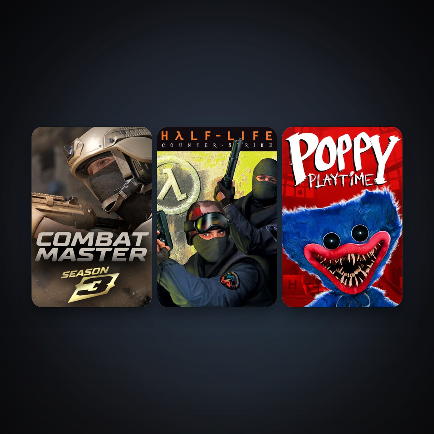 Counter-Strike + Poppy Playtime, 7 games, clean — HabibiAccounts