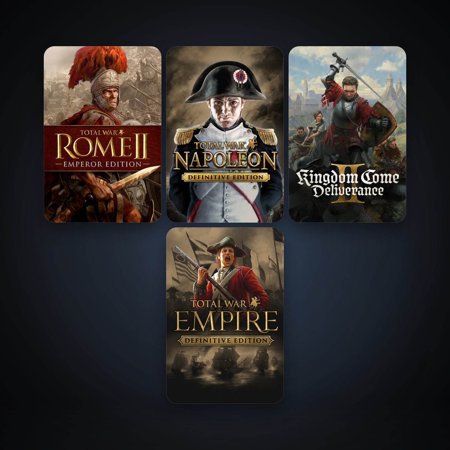 Empire: Total War + Total War: NAPOLEON - Definitive Edition, 4 games, clean — HabibiAccounts