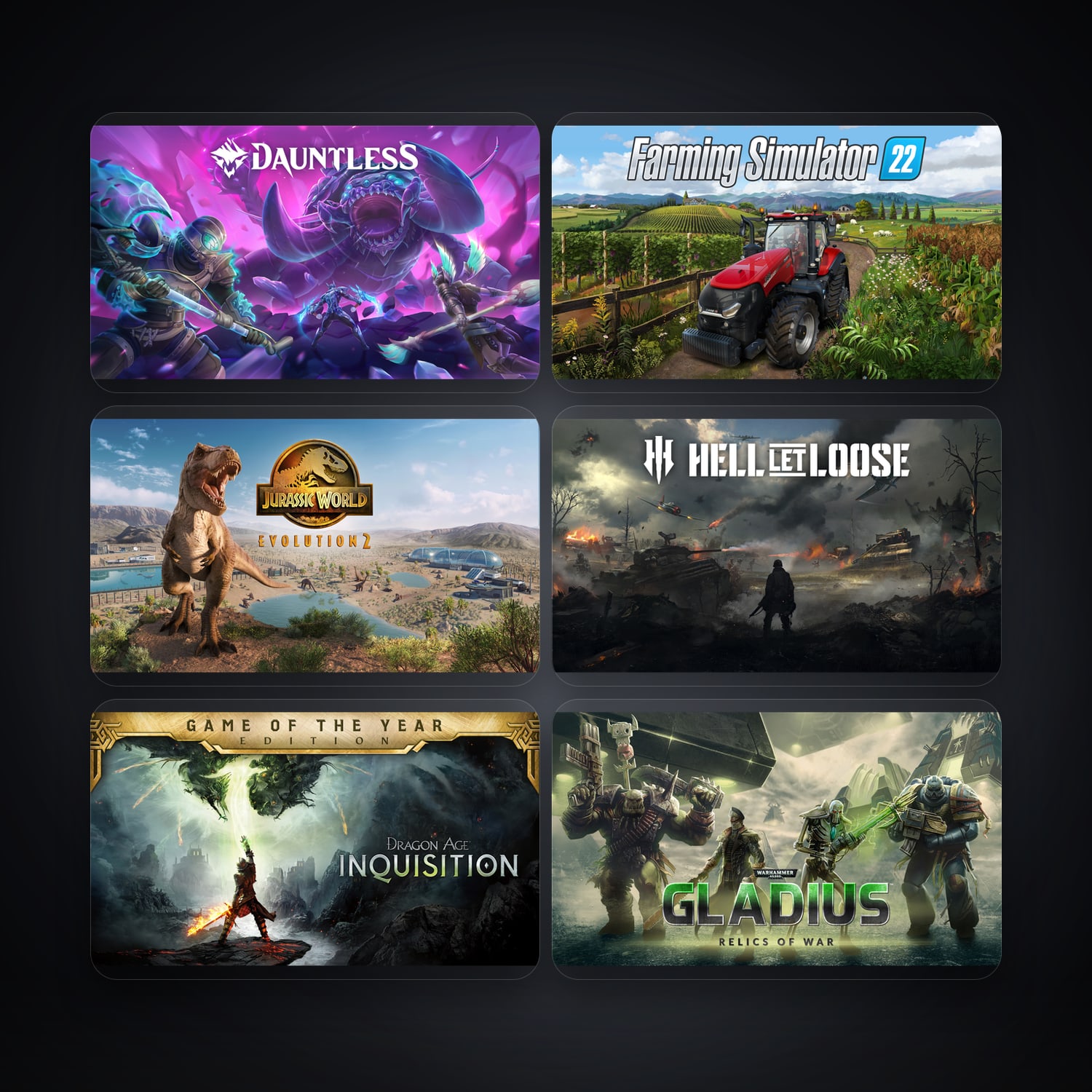 Epic Dauntless + Farming Simulator 22 — RO — 7 games — HabibiAccounts