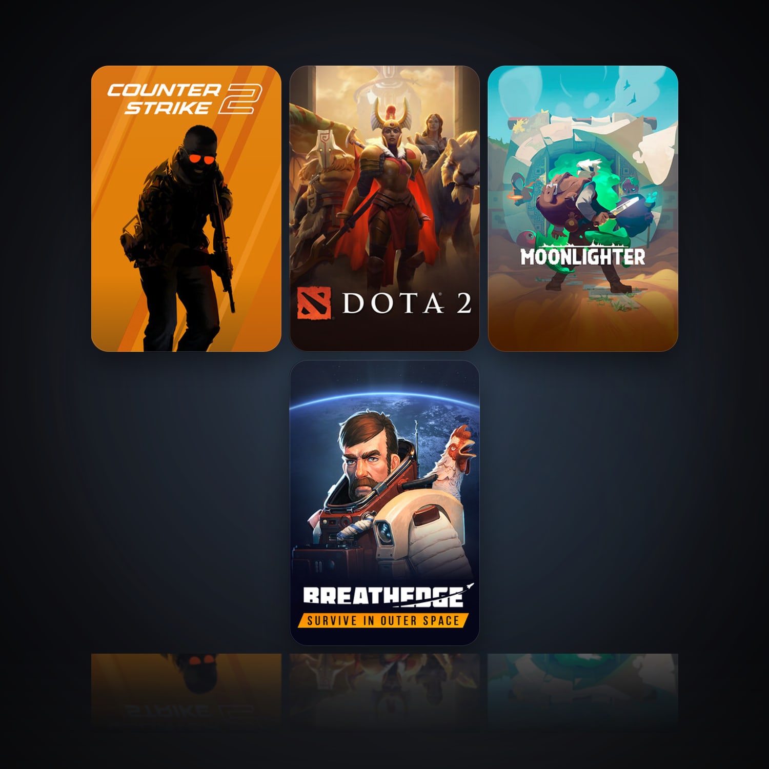 هالحساب ستيم فلين، Dota 2 وCS2 Prime، 8 لعبة، صامد واضح — HabibiAccounts