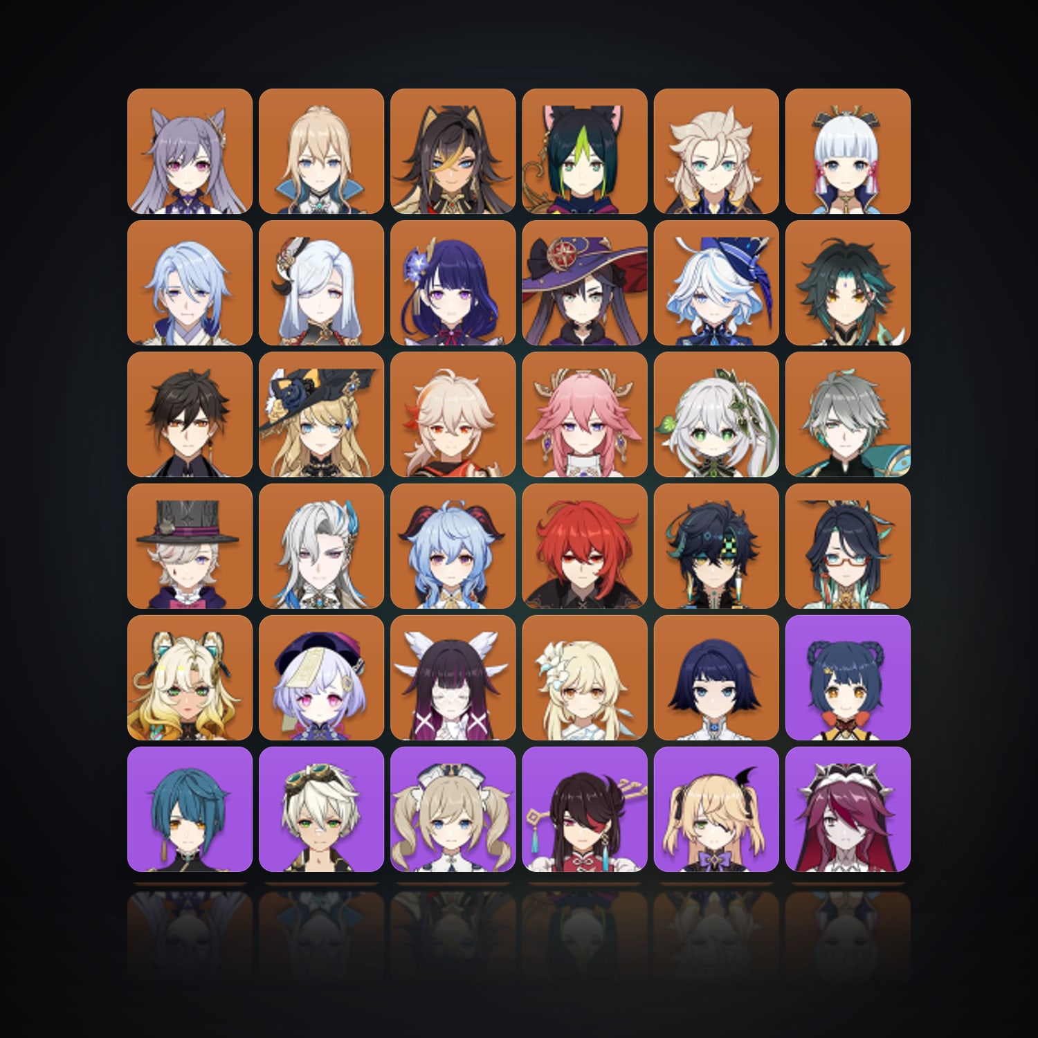 جينشن إمباكت | AR 60 | 70 شخصية | 27× 5★ — HabibiAccounts