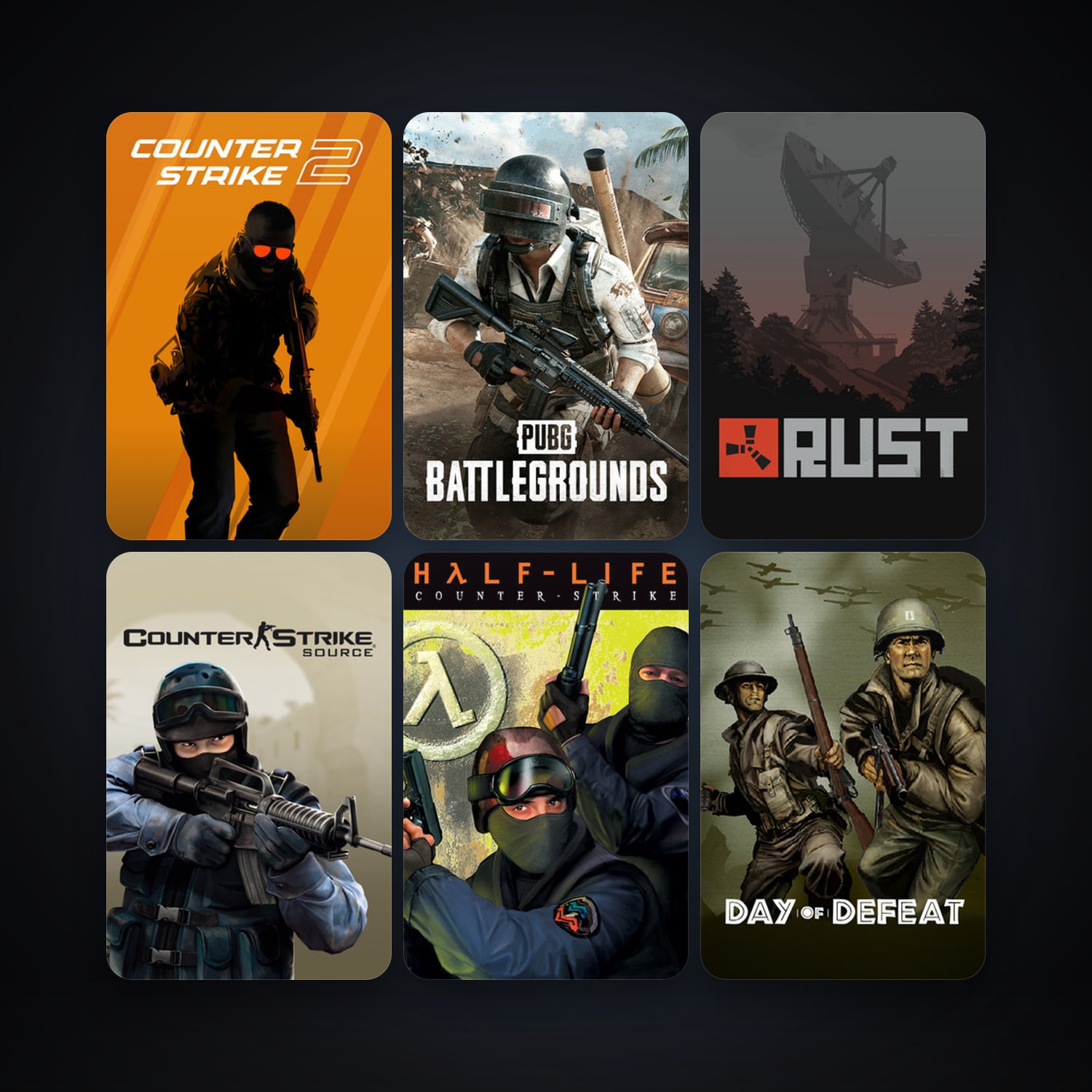 Counter-Strike + Day of Defeat, 13 games, clean — HabibiAccounts