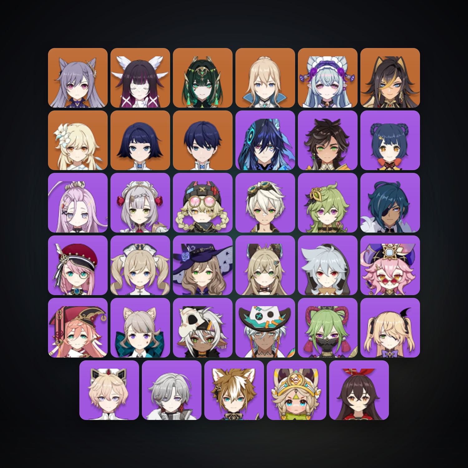 Genshin Impact | AR 56 | 37 Chars | 6× 5★ — HabibiAccounts