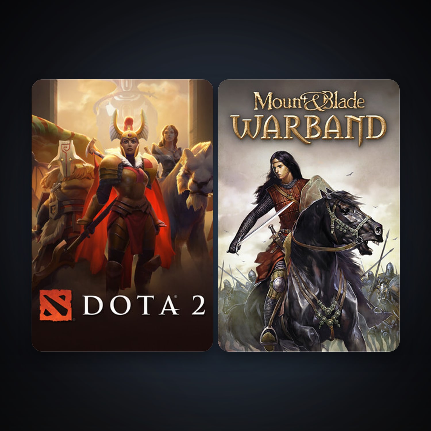 Dota 2 + Mount & Blade: Warband, 2 games, clean — HabibiAccounts
