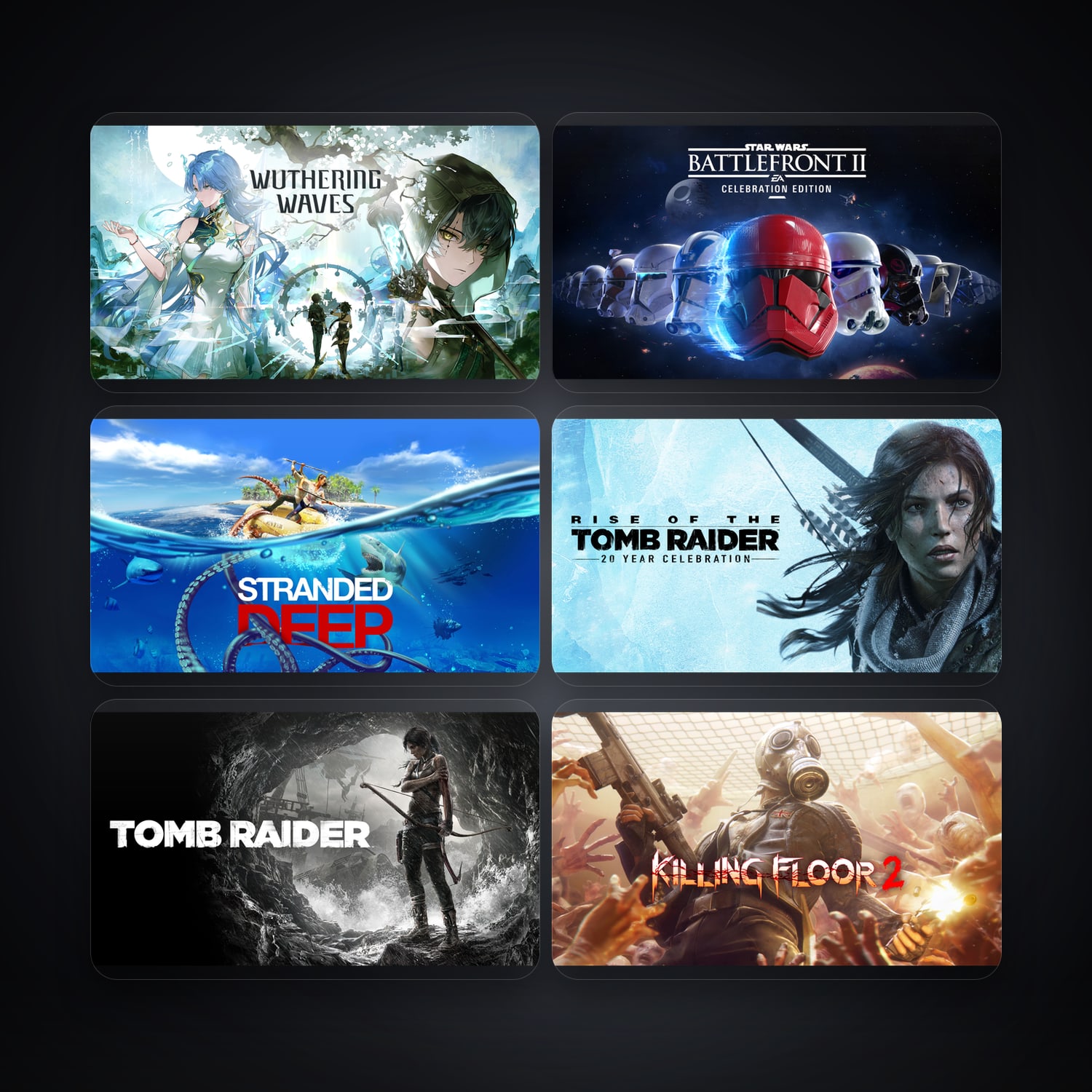 Wuthering Waves & STAR WARS Battlefront II: Celebration Edition | 12 Games — HabibiAccounts