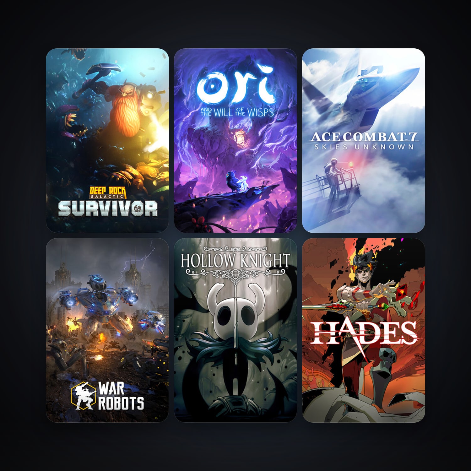 Batman: Arkham Knight + Hollow Knight, 12 games, clean — HabibiAccounts