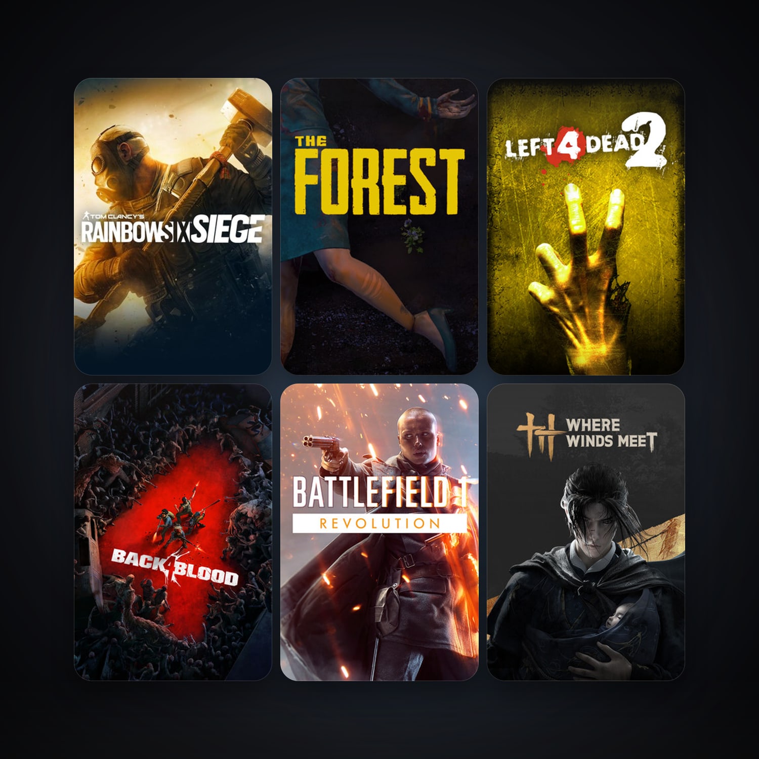 Left 4 Dead 2 + The Forest, 7 games, clean — HabibiAccounts