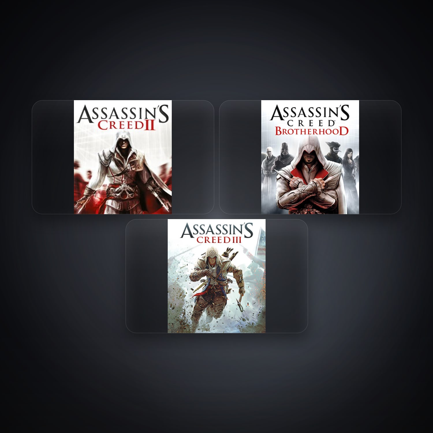 هالحساب يوبيسوفت فيه Assassin's Creed II وAssassin's Creed Brotherhood، RS، 3 ألعاب — HabibiAccounts