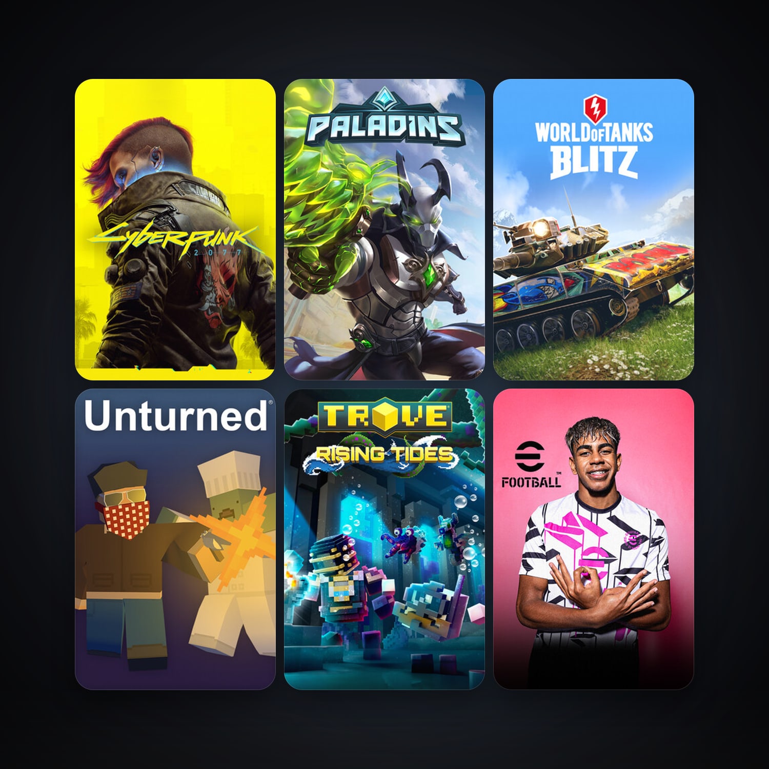 Trove + Unturned, 20 games, clean — HabibiAccounts
