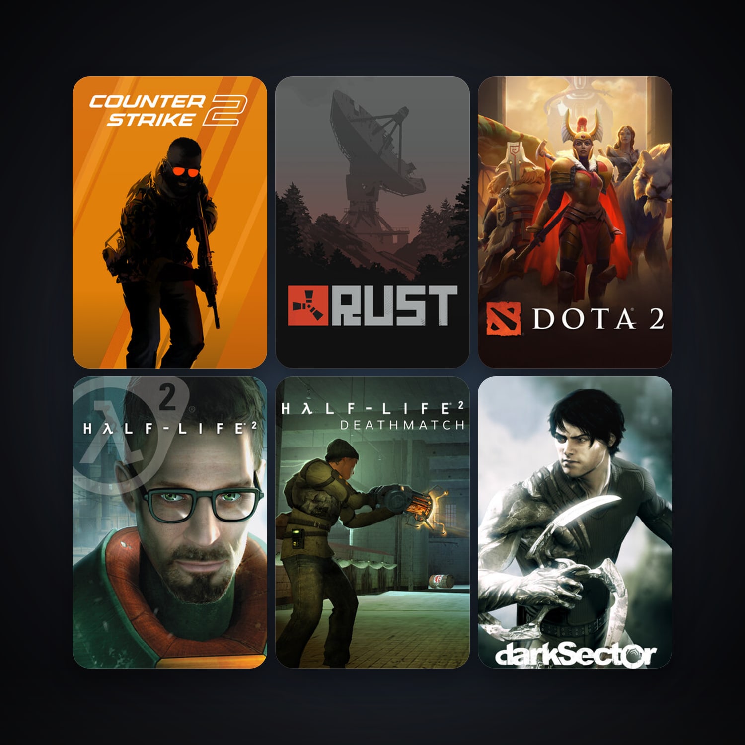 Half-Life 2 + Half-Life 2: Deathmatch, 105 games, Steam 11, clean — HabibiAccounts
