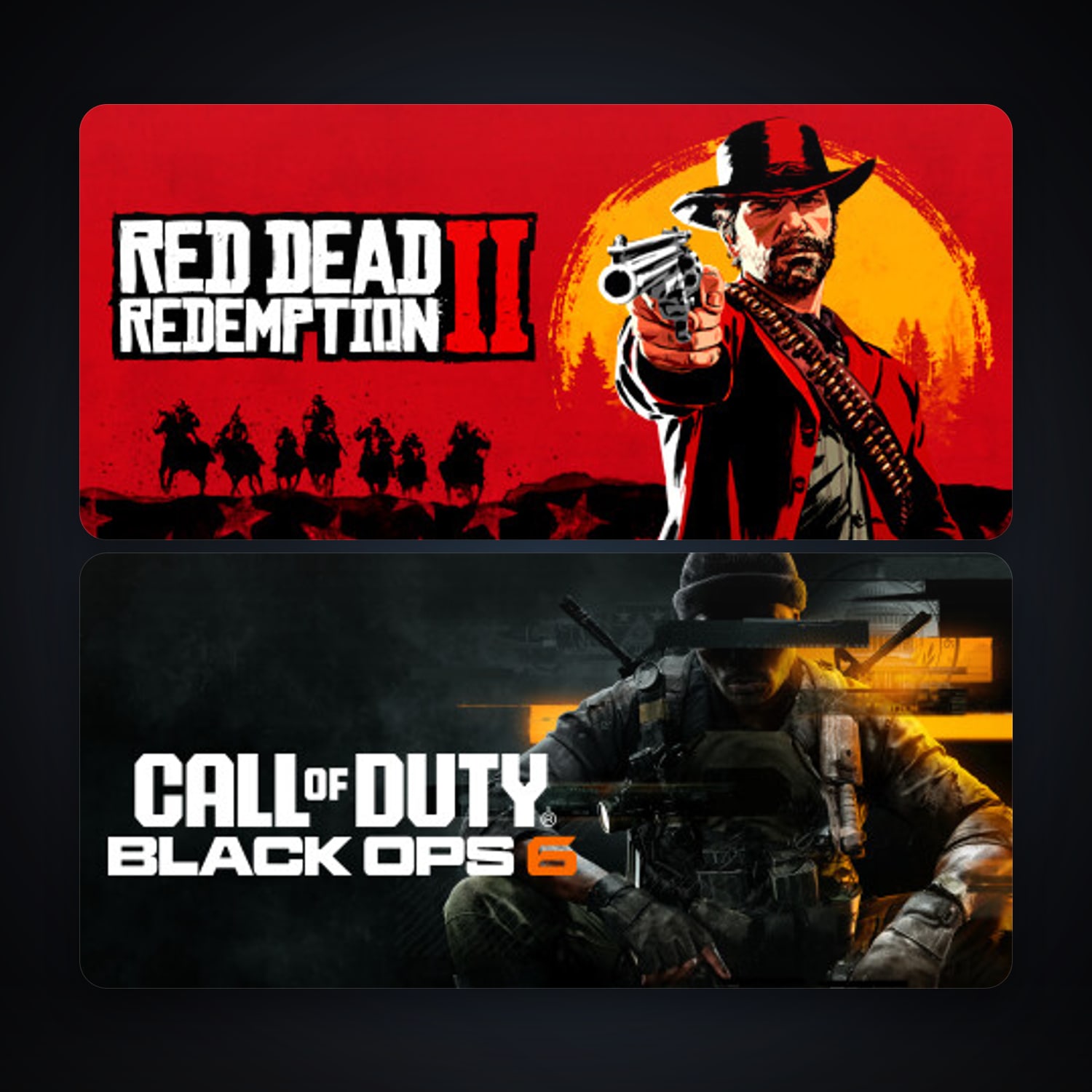 Red Dead Redemption 2 + Call of Duty: Black Ops 6, 5 games, clean — HabibiAccounts