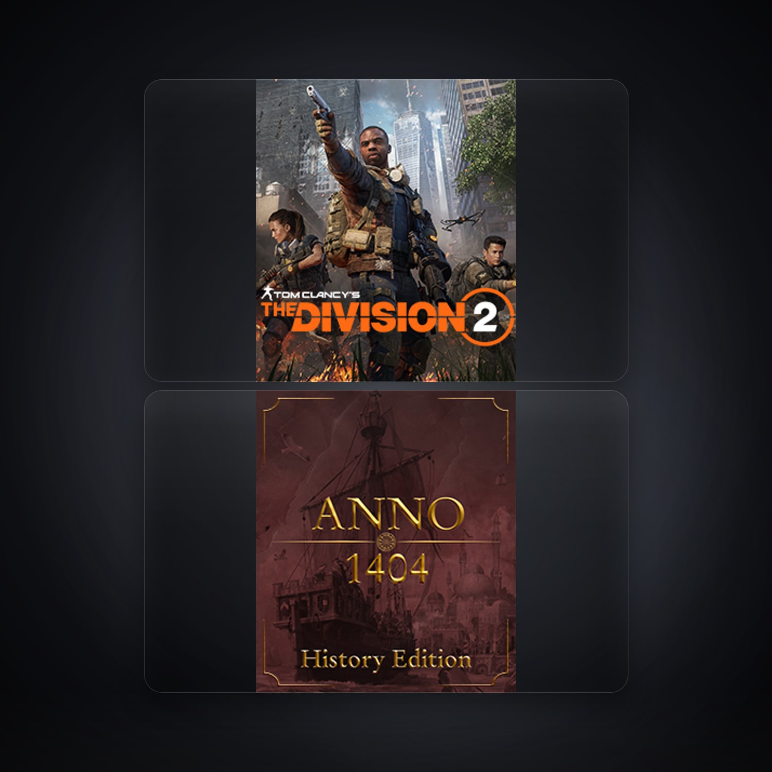 Ubisoft Tom Clancy's The Division 2 + Anno 1404 - History Edition — HK — HabibiAccounts