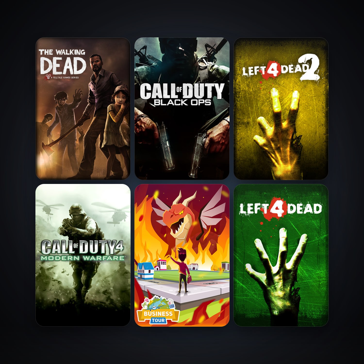 Left 4 Dead + Left 4 Dead 2, 10 games, clean — HabibiAccounts