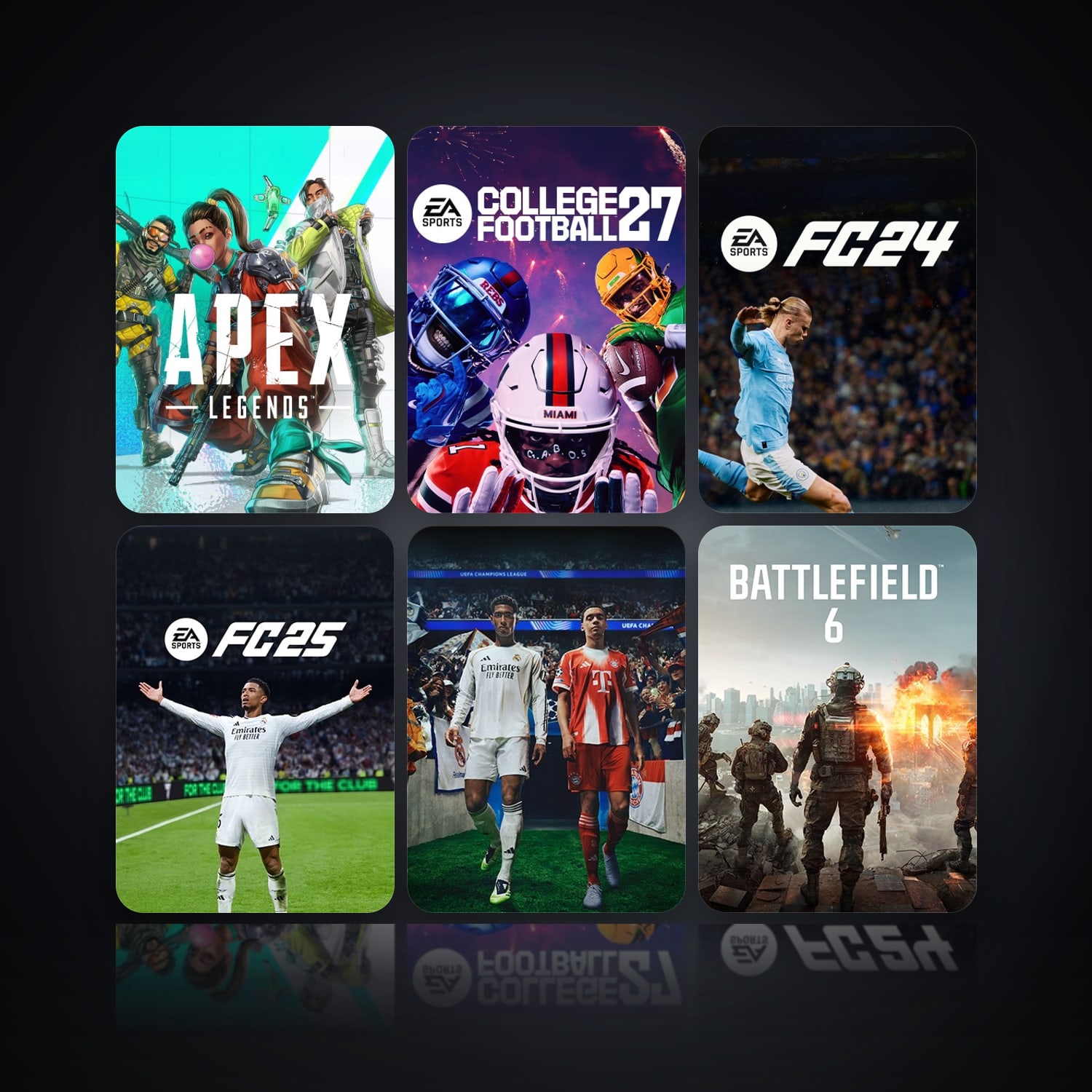 Apex Legends & EA SPORTS College Football 27 | 8 Games | Apex Lvl 22 — HabibiAccounts