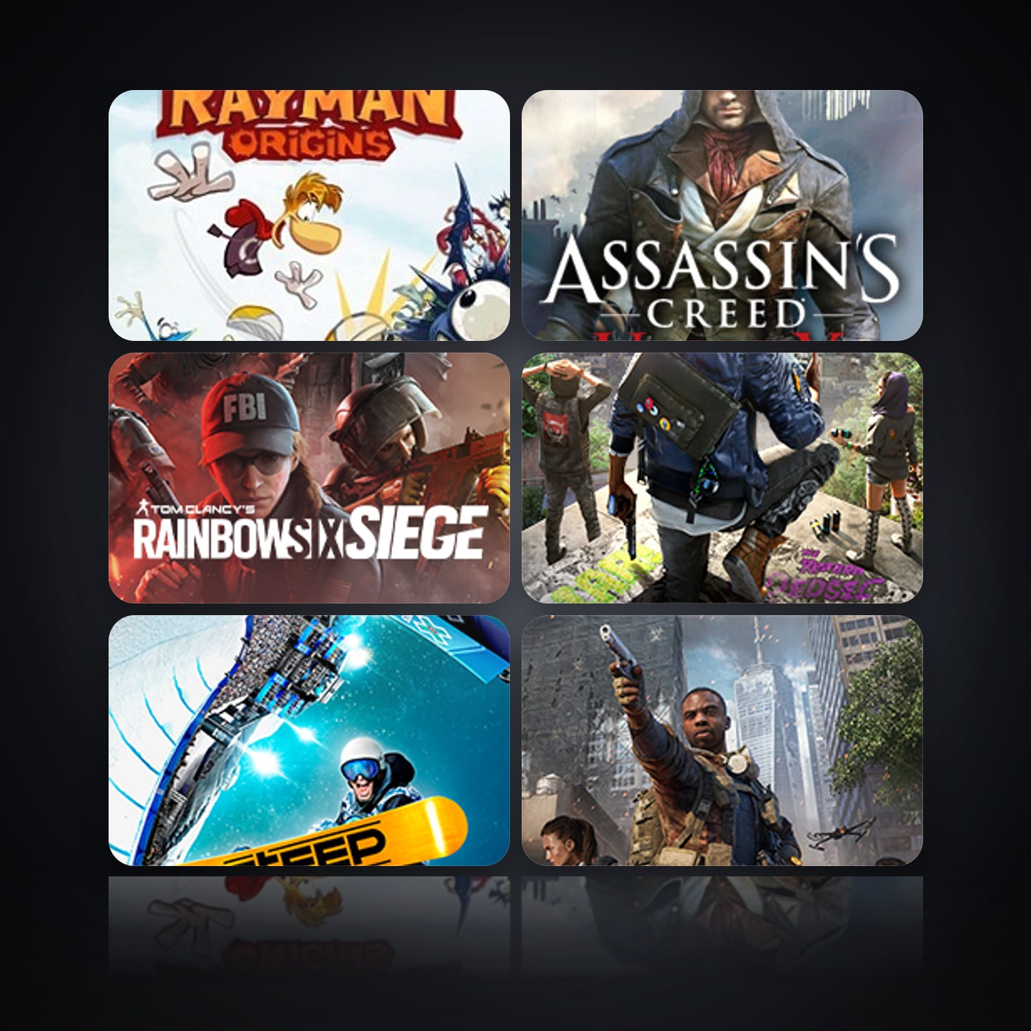Rayman Origins & Assassin's Creed Unity | 6 Games — HabibiAccounts