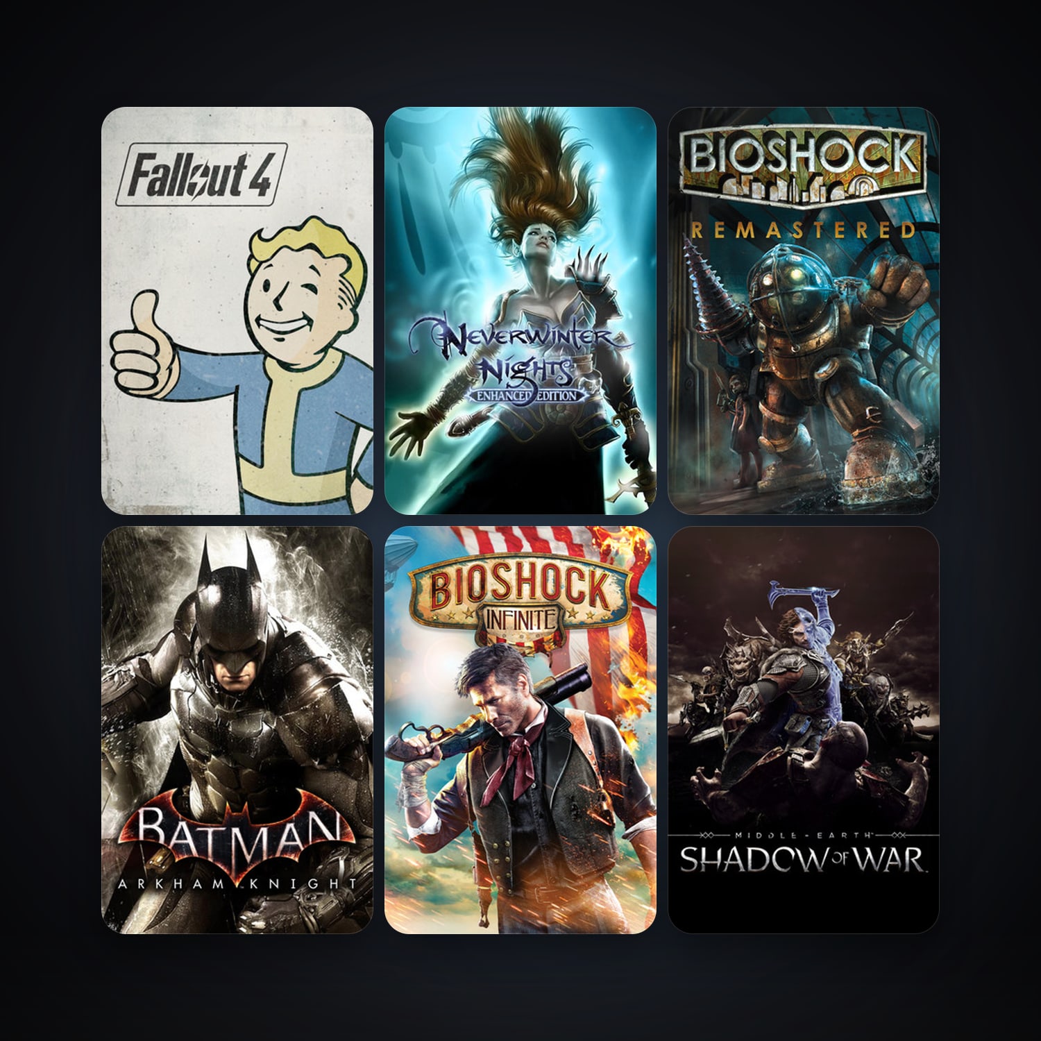 BioShock 2 + BioShock Infinite, 16 games, clean — HabibiAccounts