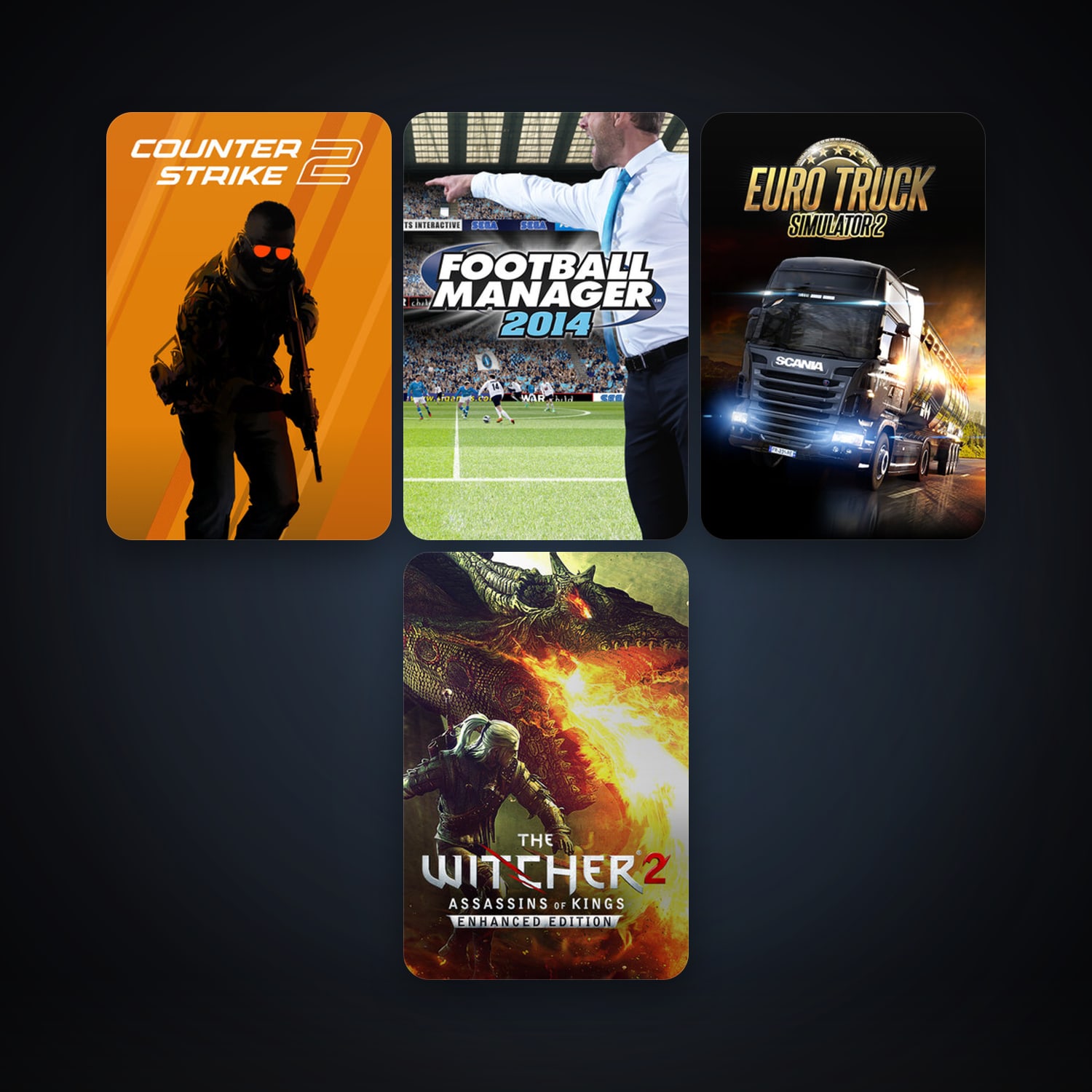 CS2 Prime + The Witcher 2: Assassins of Kings Enhanced Edition, 7 games, clean — HabibiAccounts