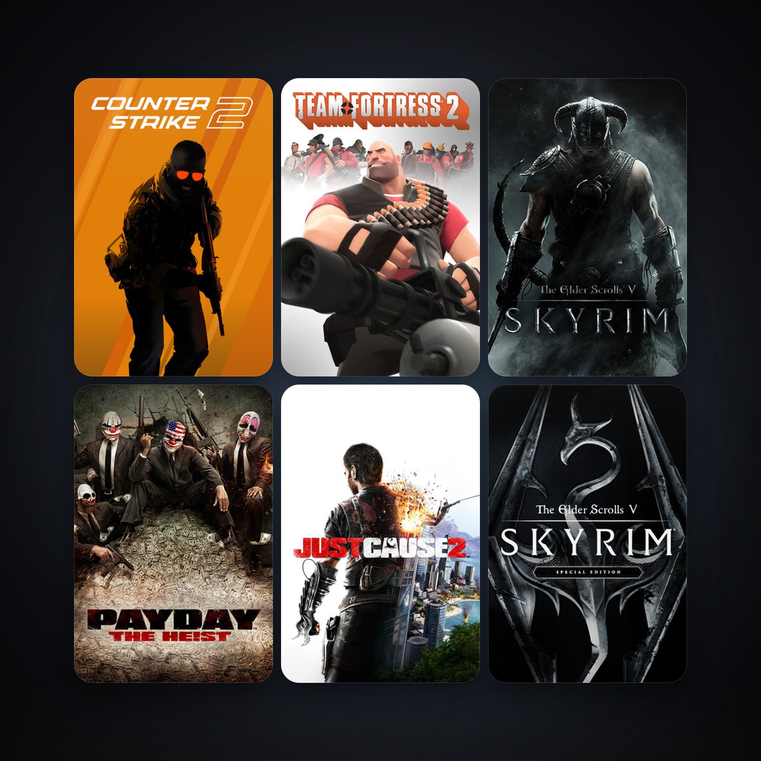 Team Fortress 2 + CS2 Prime, 15 games, Steam 10, clean — HabibiAccounts