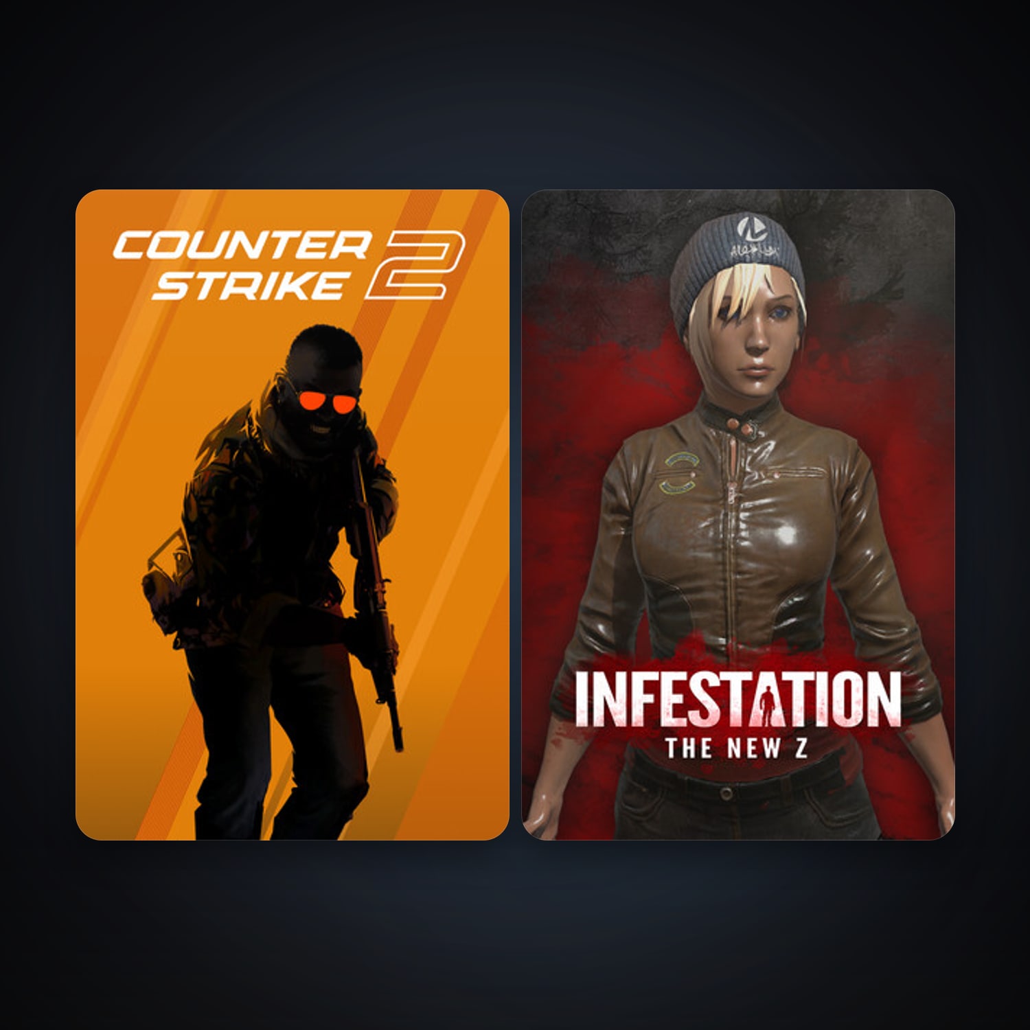 CS2 Prime + Infestation: The New Z, 2 games, clean — HabibiAccounts