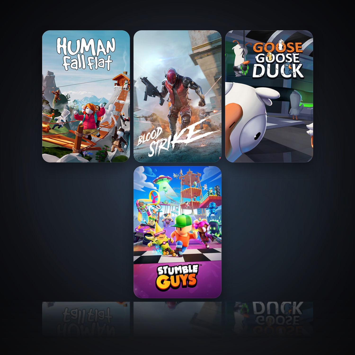 Human: Fall Flat & Blood Strike | Clean — HabibiAccounts