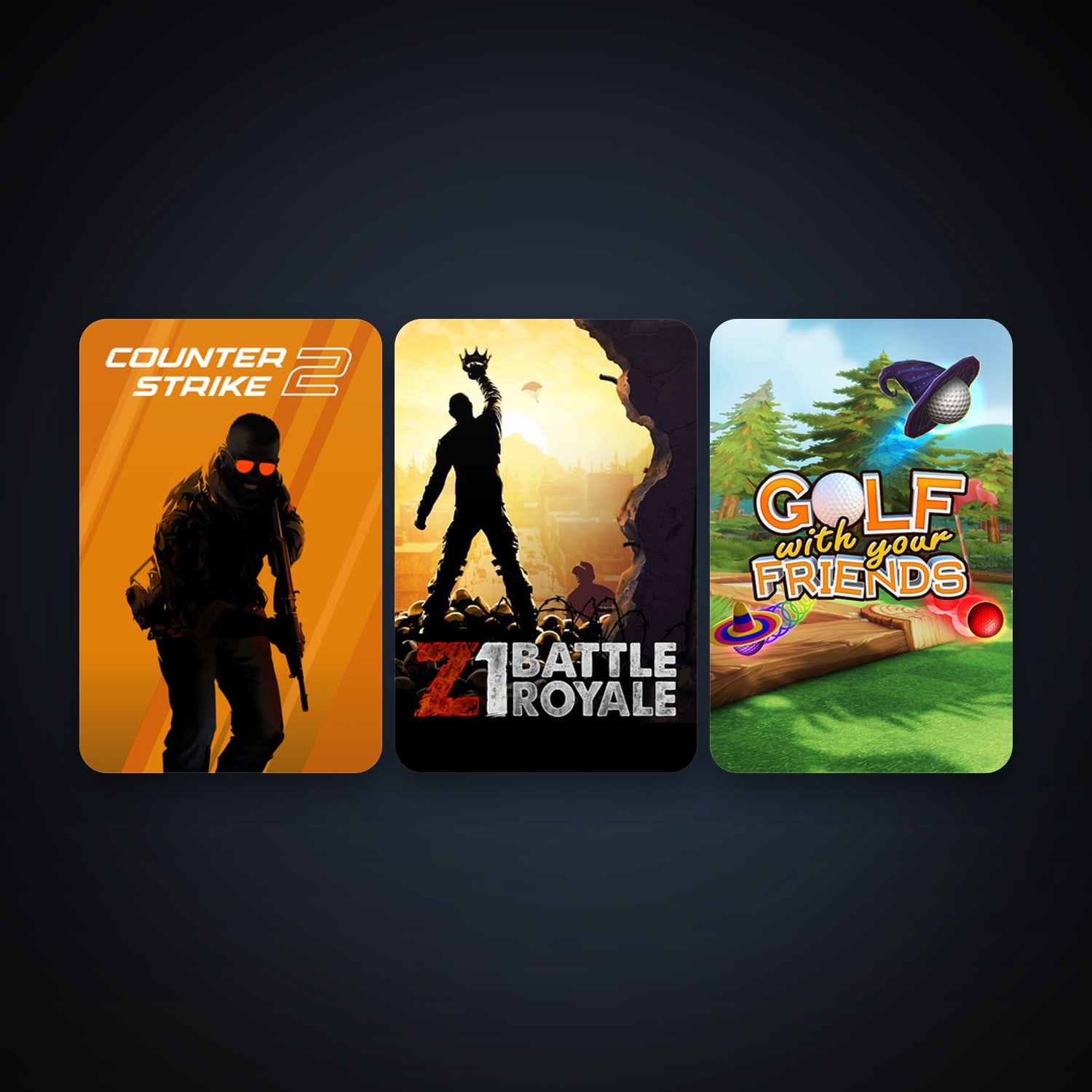 CS2 Prime + Golf With Your Friends, 5 games, clean — HabibiAccounts