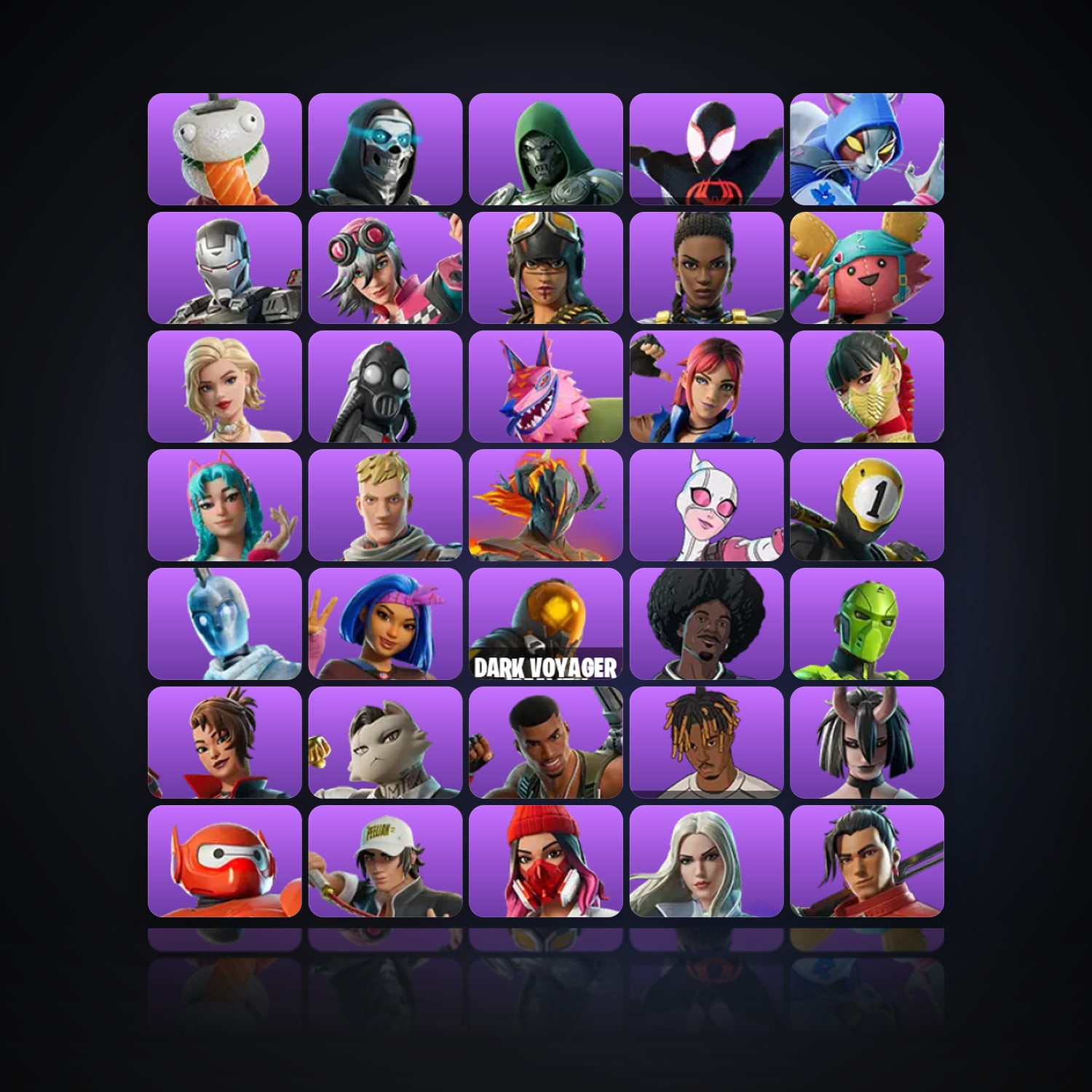 Fortnite | 55 Skins | 1.1K V-Bucks | Level 722 | 52 Wins — HabibiAccounts