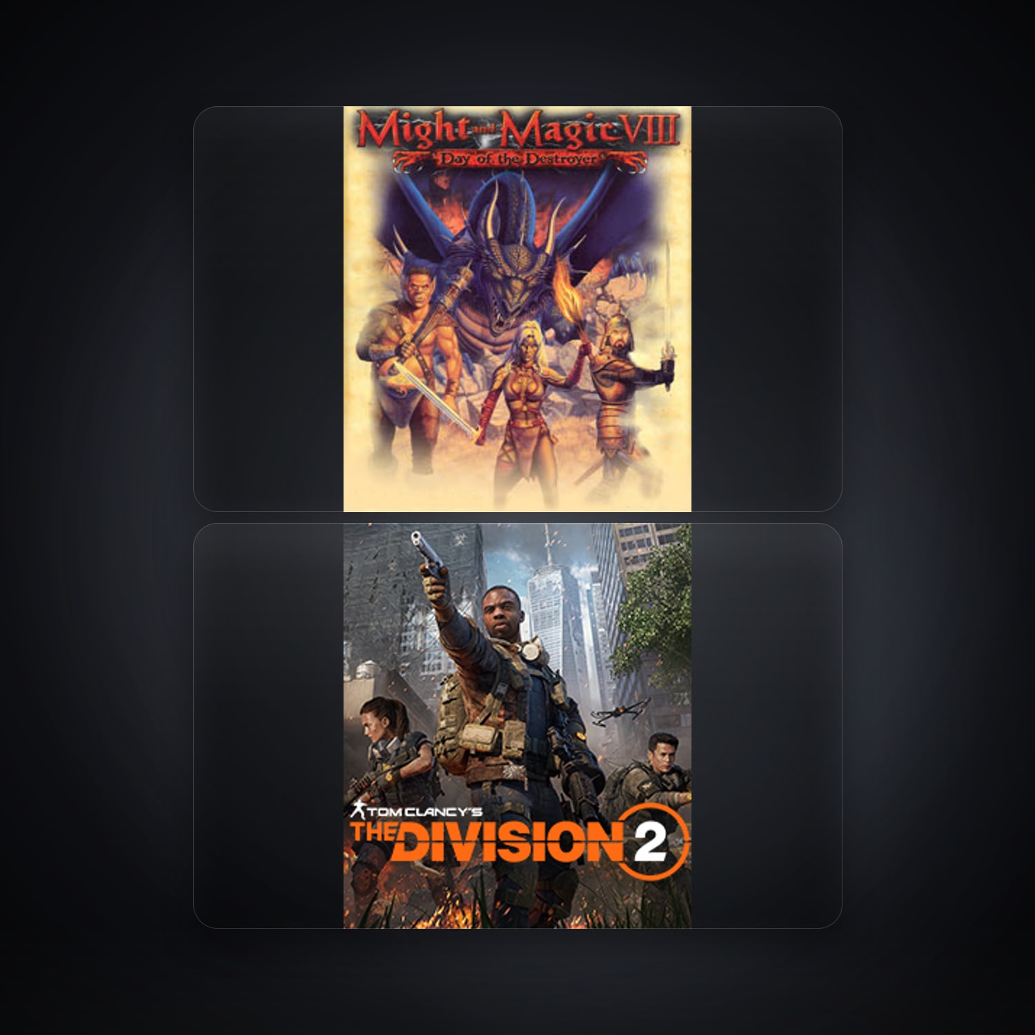 Ubisoft Might & Magic VIII: Day of the Destroyer + Tom Clancy's The Division 2 — US — HabibiAccounts