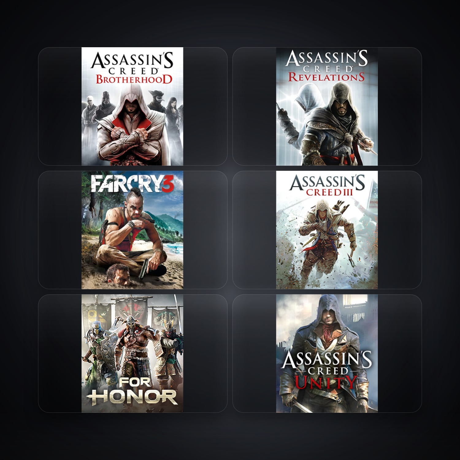 Ubisoft Assassin's Creed Brotherhood + Assassin's Creed Revelations — ES — 9 games — HabibiAccounts