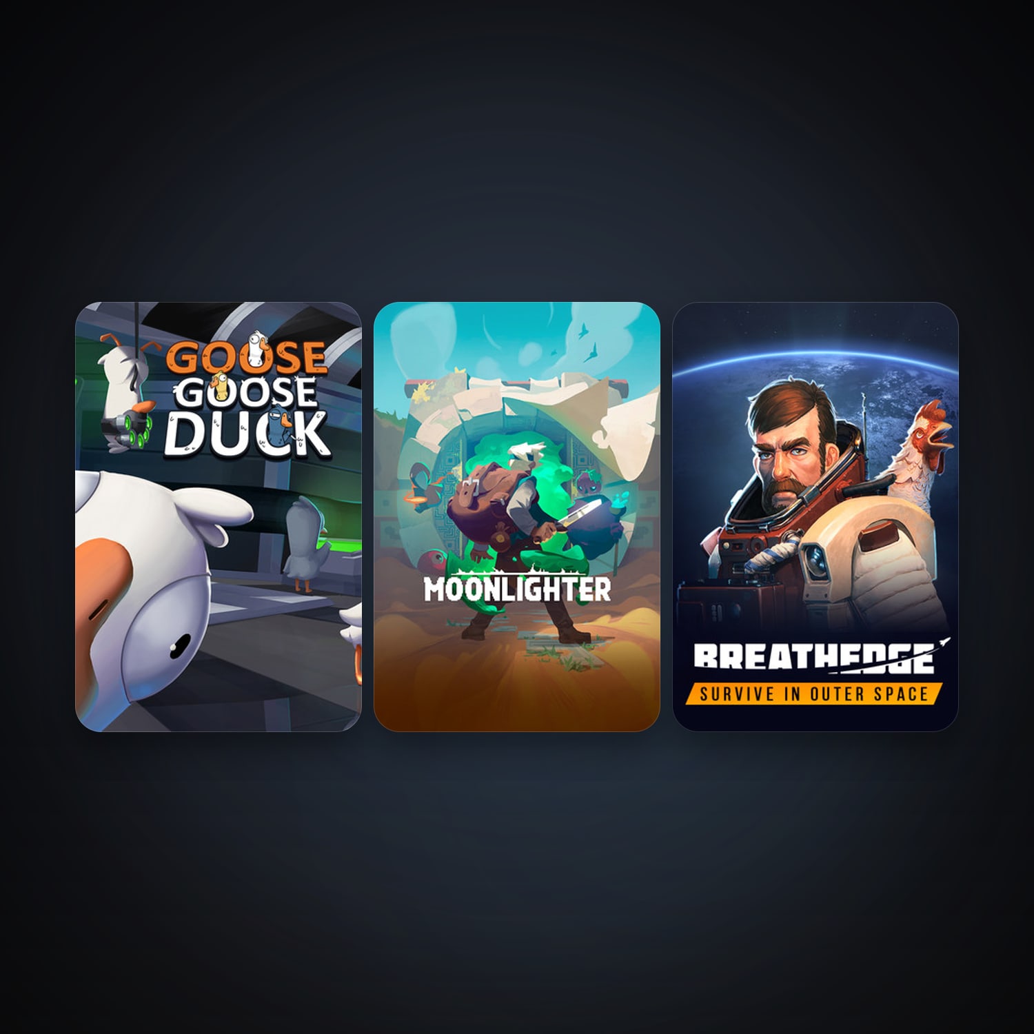 Moonlighter + Breathedge, 8 games, clean — HabibiAccounts