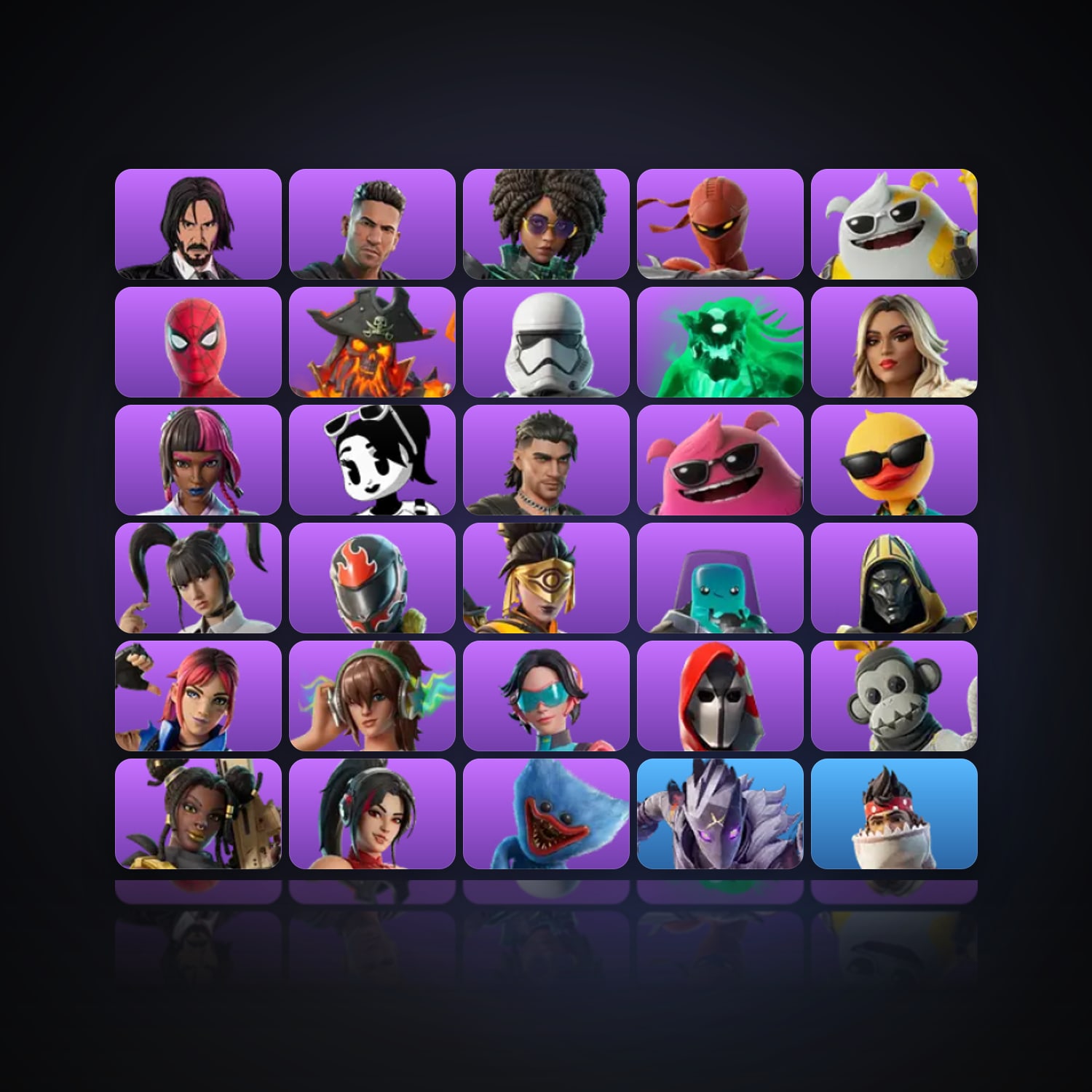 Fortnite | 33 Skins | Level 550 | 77 Wins — HabibiAccounts