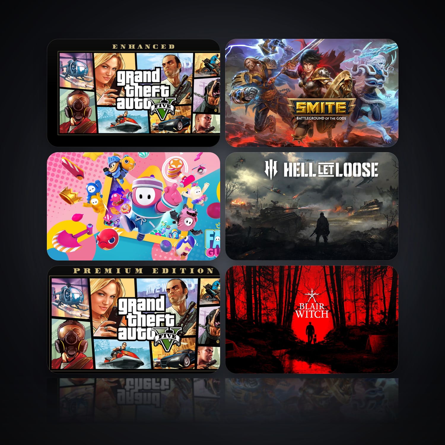 Grand Theft Auto V Enhanced & SMITE | 23 Games — HabibiAccounts
