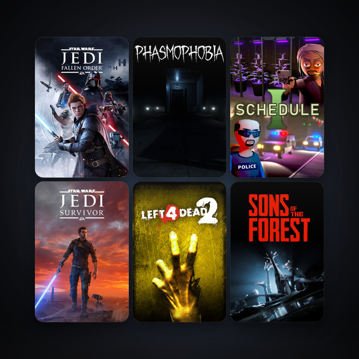 Left 4 Dead 2 + Five Nights at Freddy's, 19 games, clean — HabibiAccounts