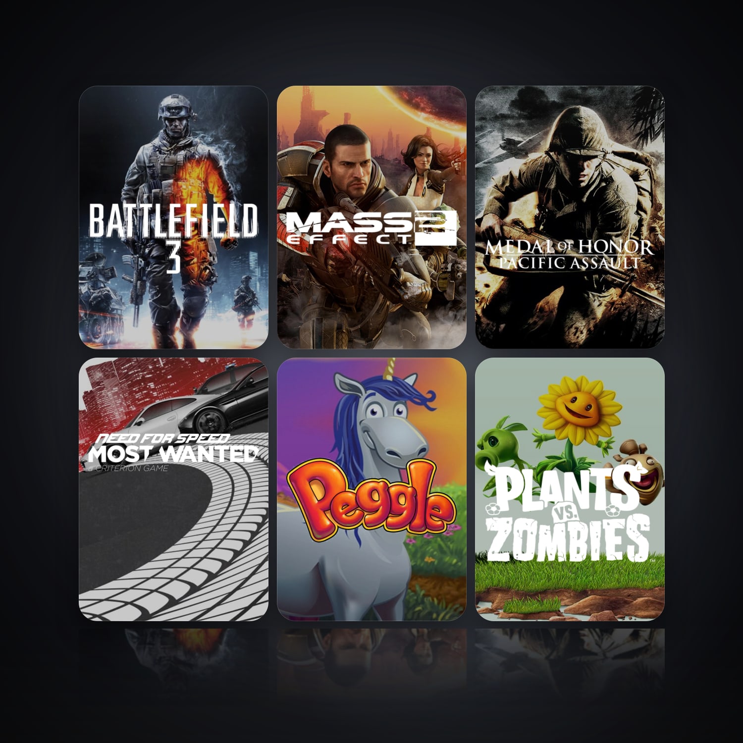 Battlefield 3 & Mass Effect 2 (2010) | 6 Games — HabibiAccounts