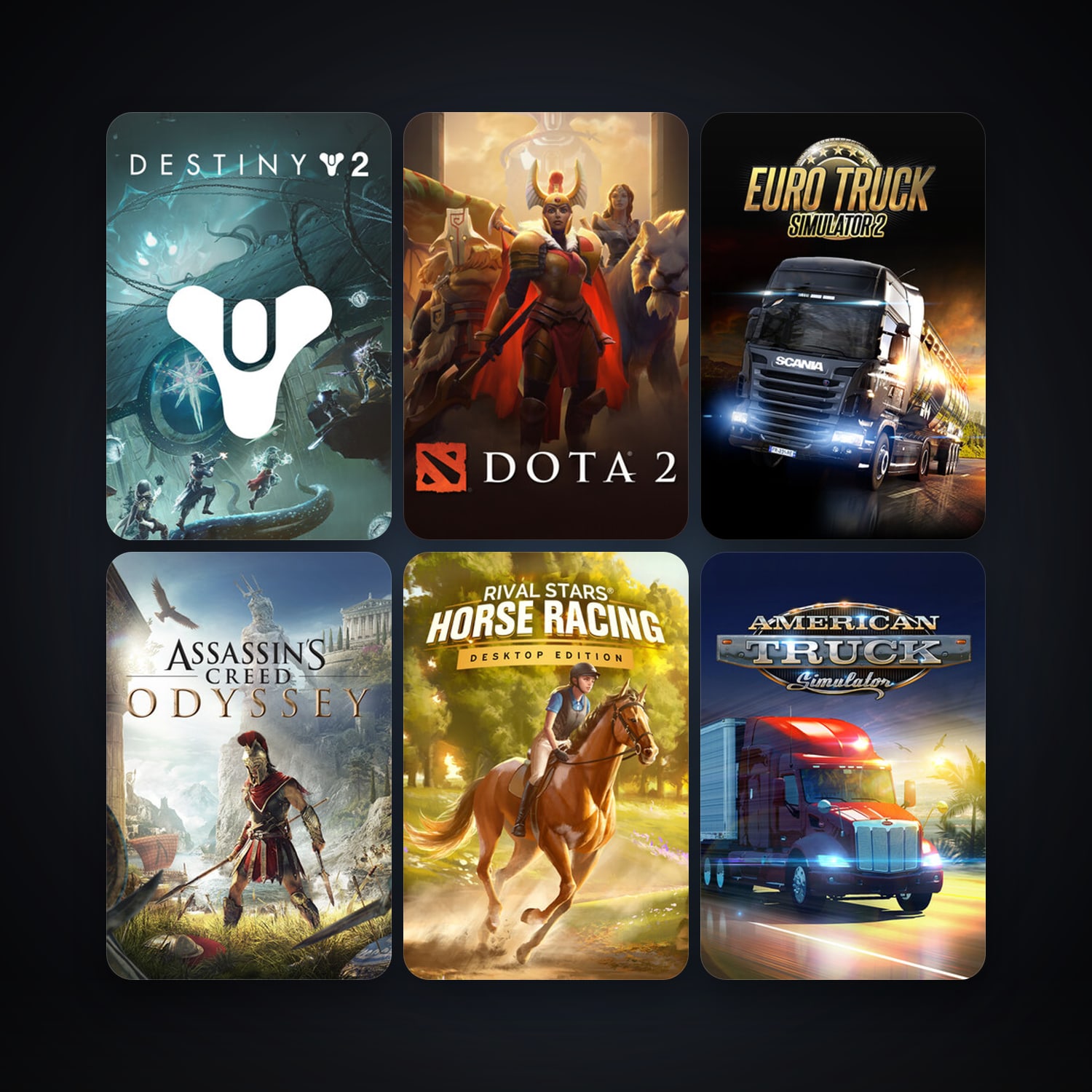 Dota 2 + Euro Truck Simulator 2, 15 games, clean — HabibiAccounts